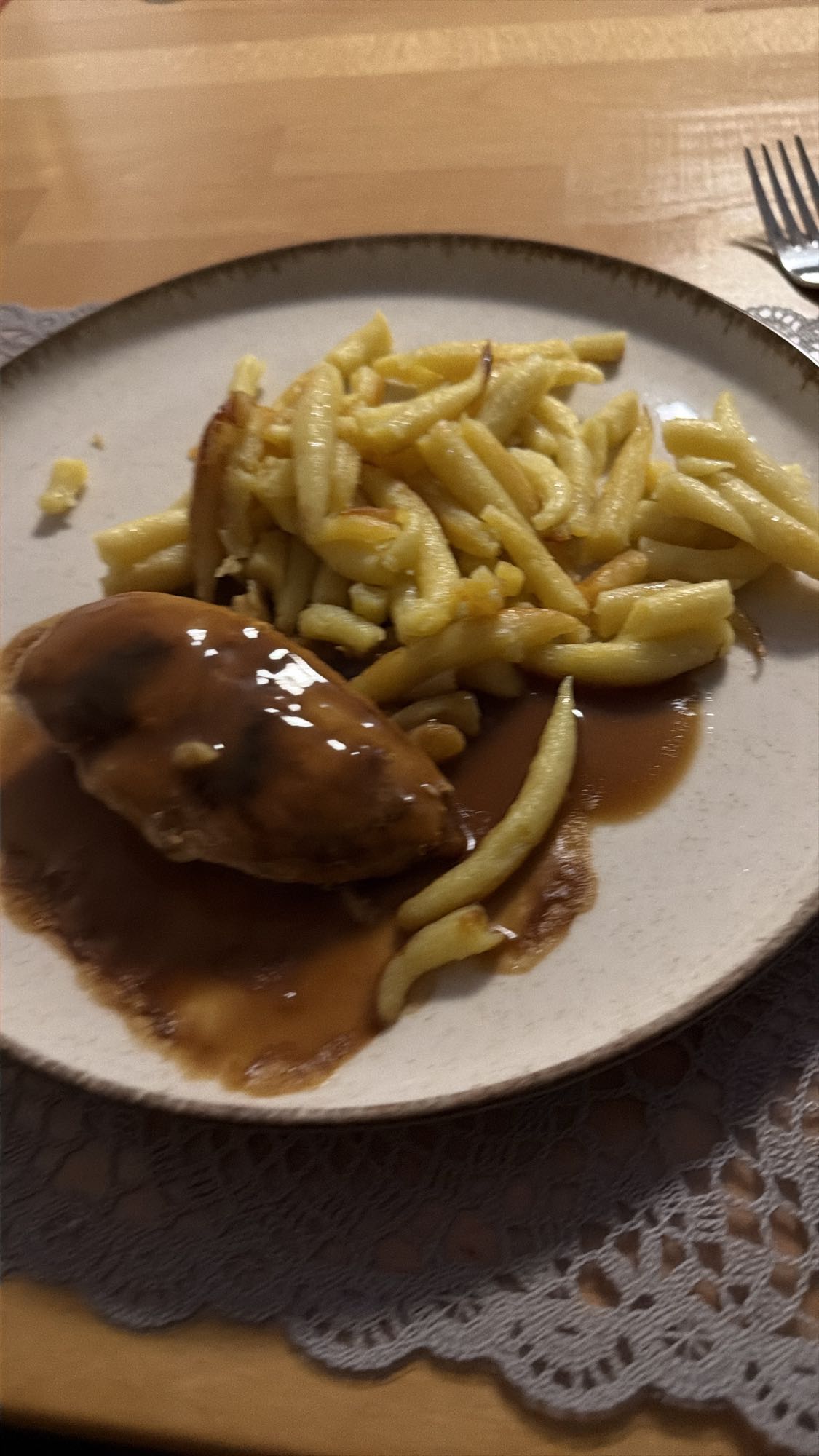 Hähnchen mit Spätzle