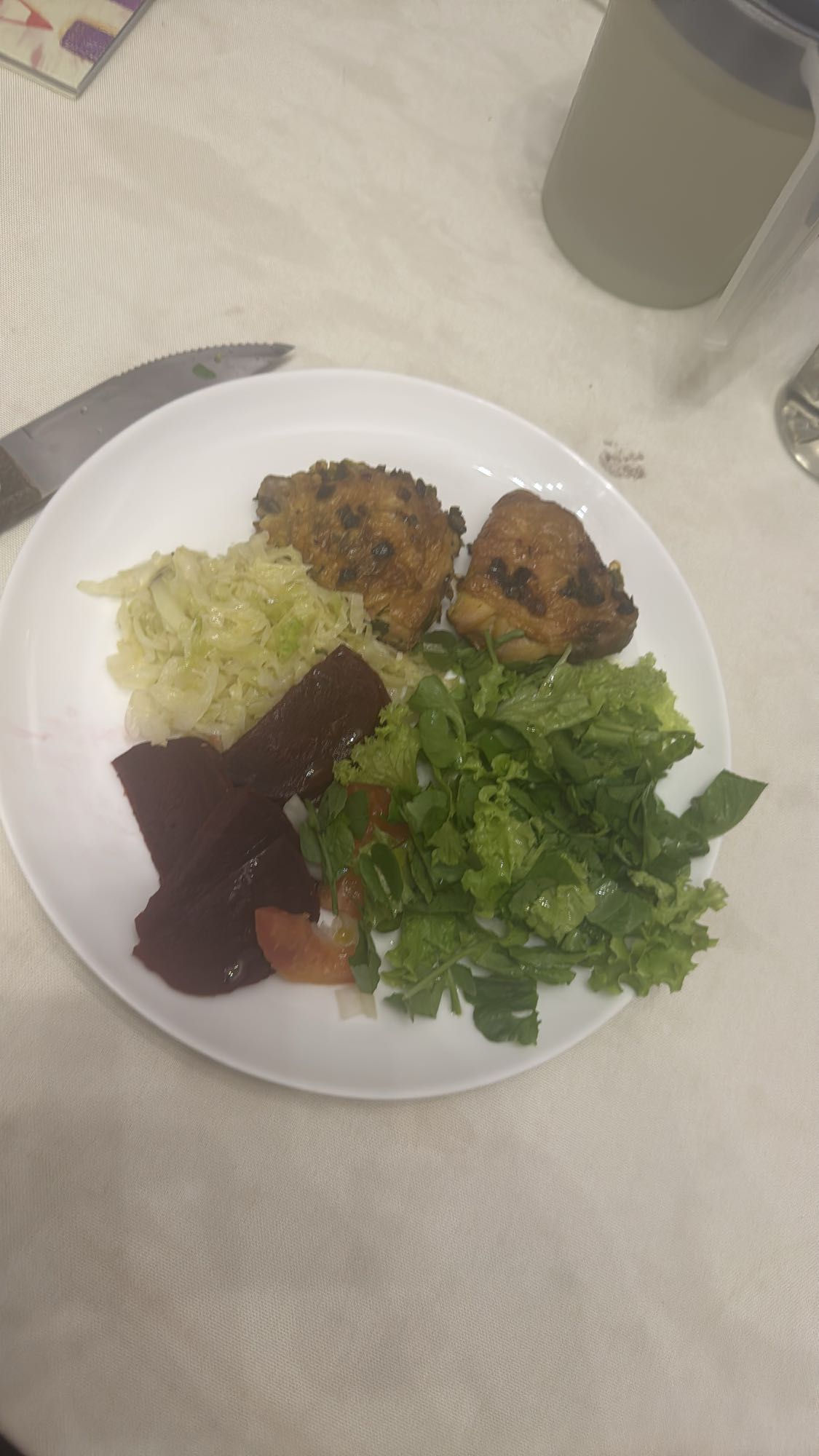 Frango com salada mista