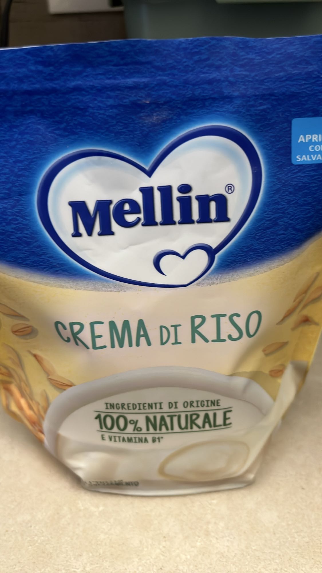 Crema di riso Mellin