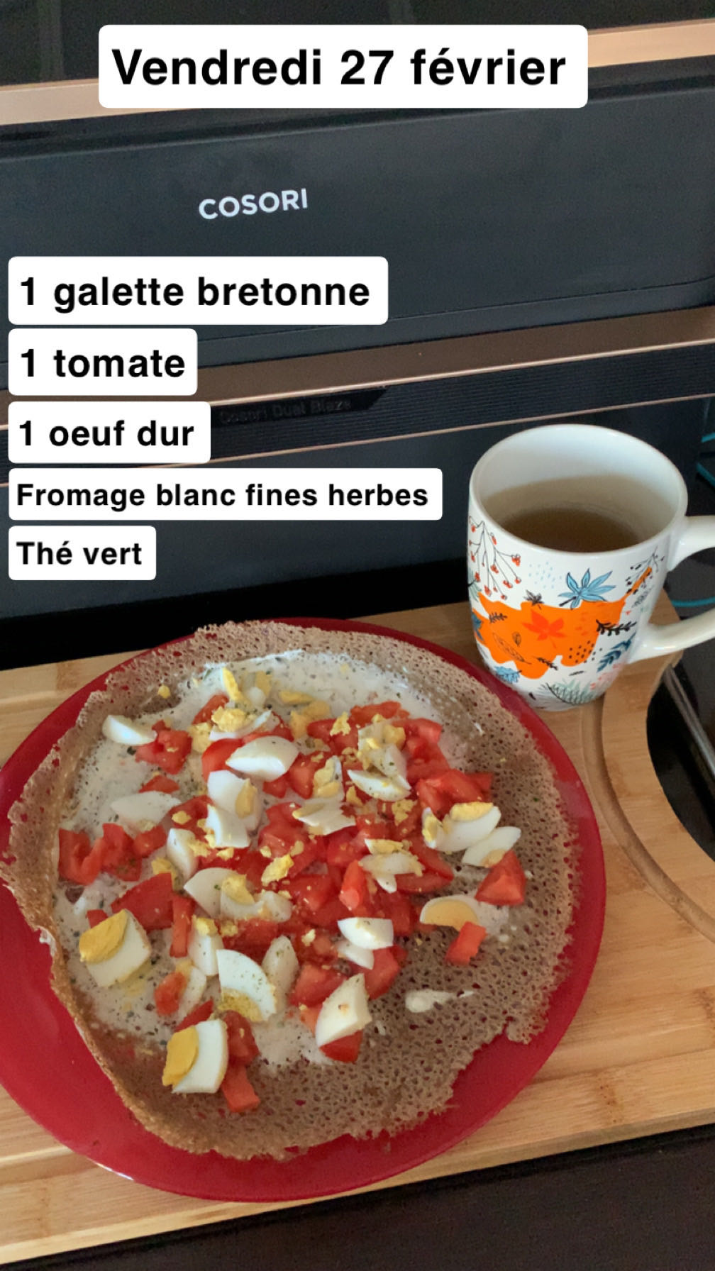 Galette bretonne oeuf tomate