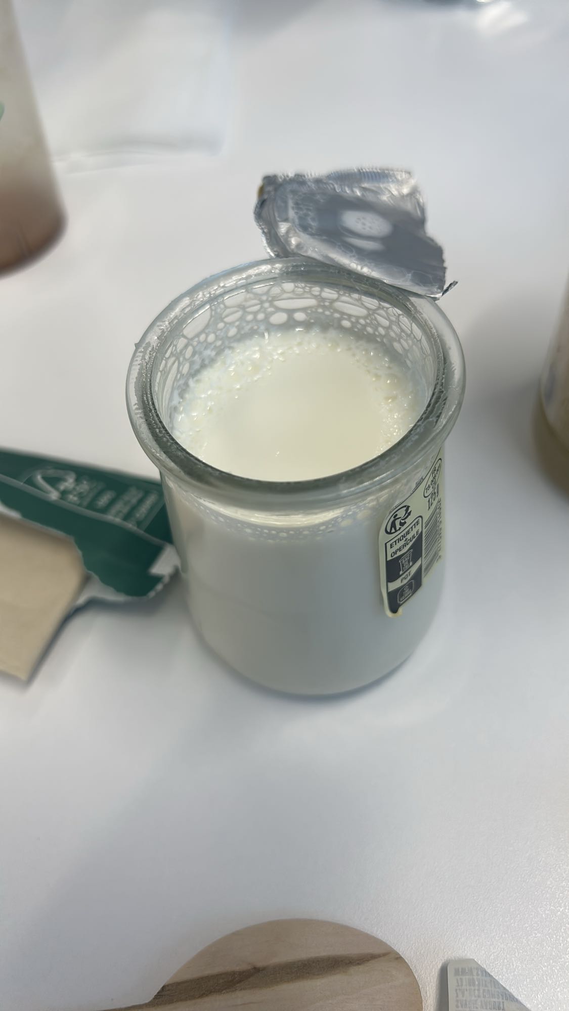 Yaourt nature en pot