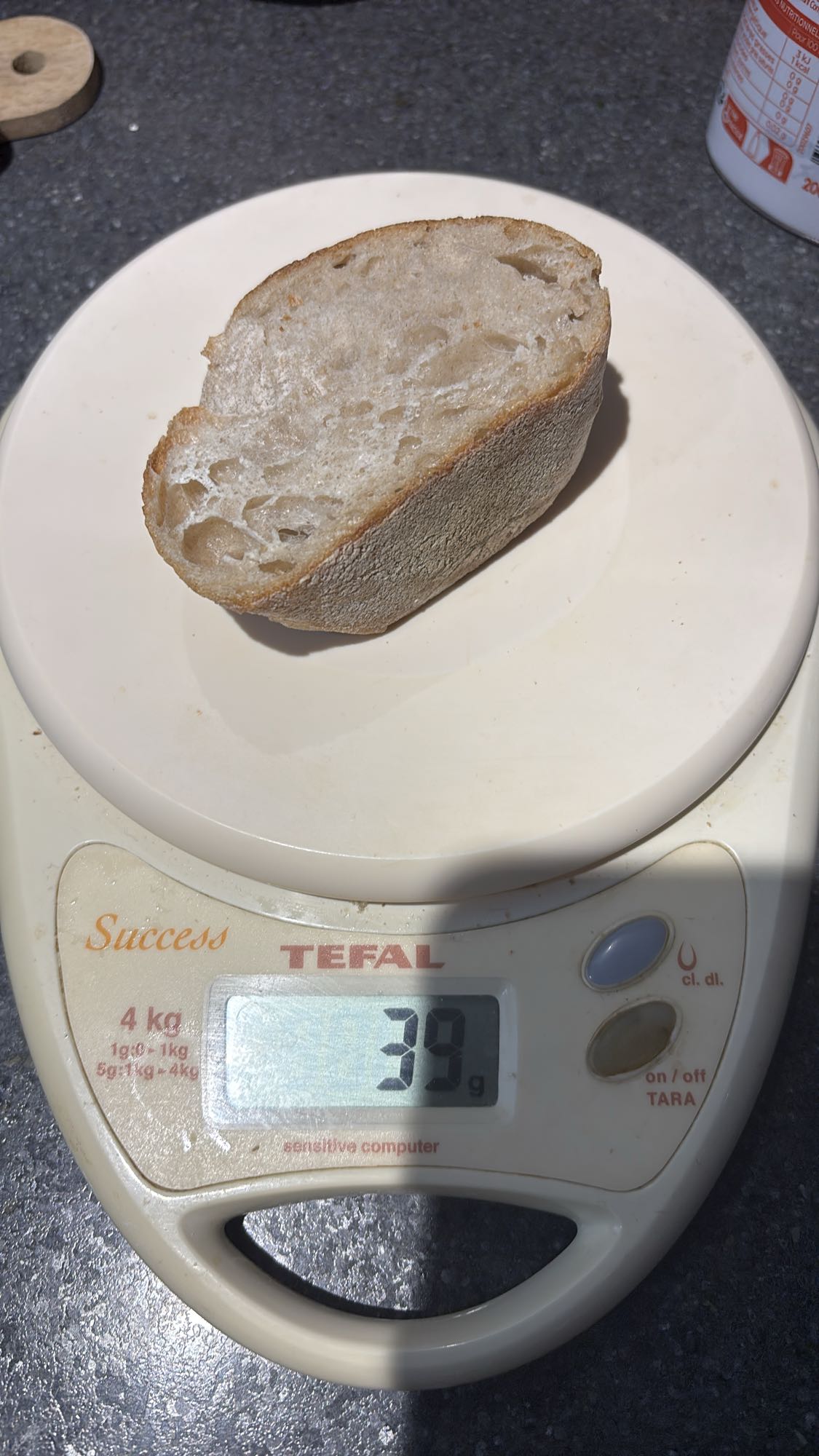 Tranche de pain blanc