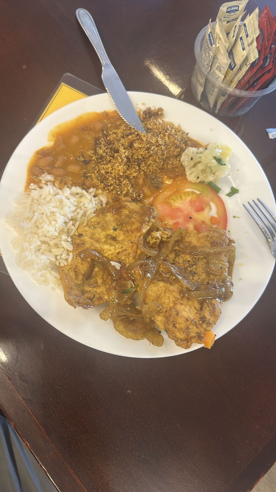 Prato brasileiro com frango