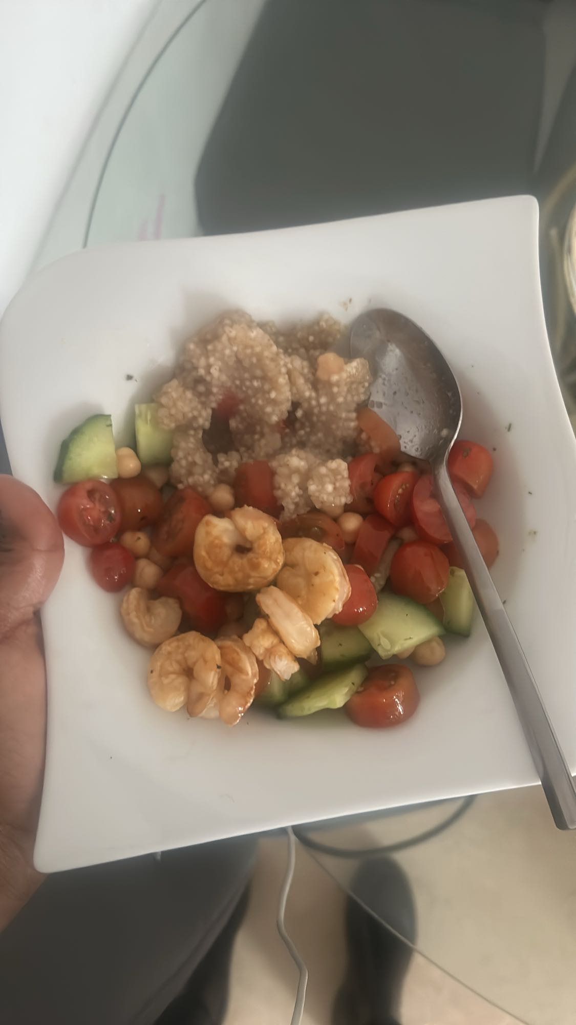 Garnelen-Quinoa-Salat