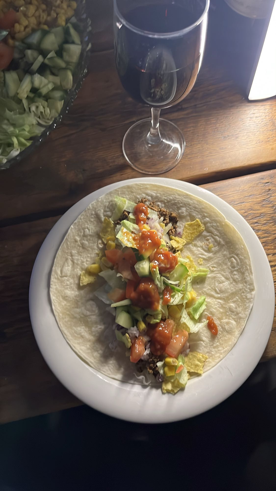 Taco med köttfärs