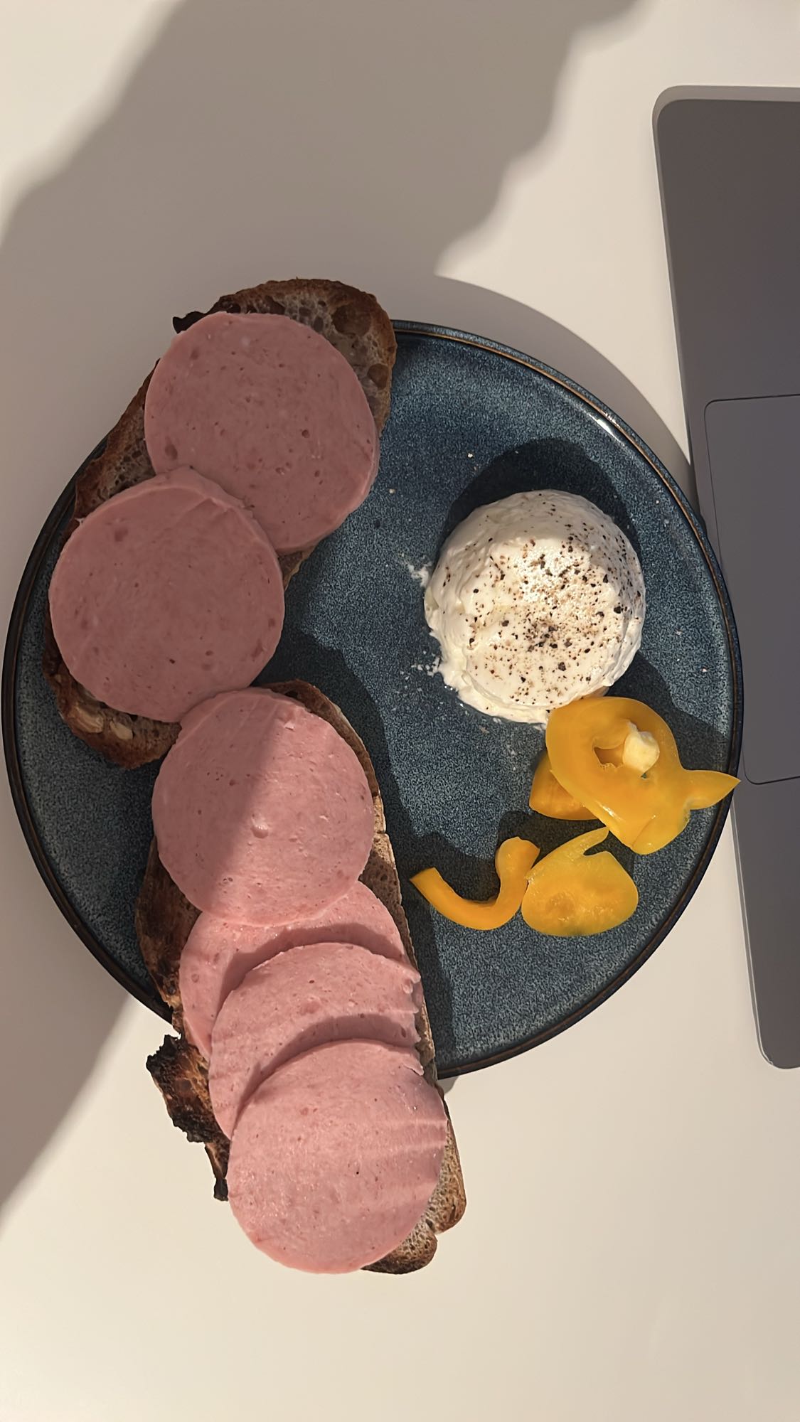 Sausage toast with cheese