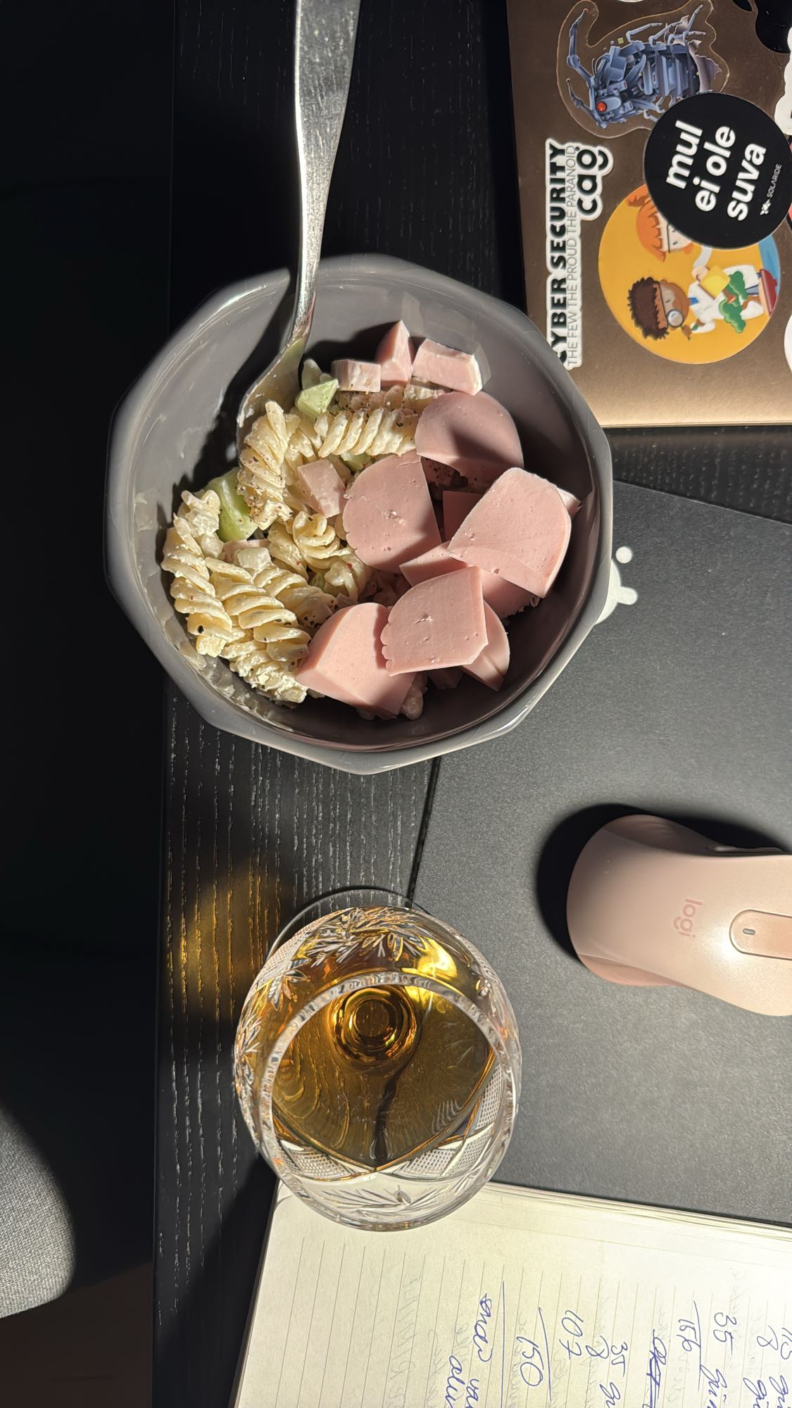Pasta salad with sausage