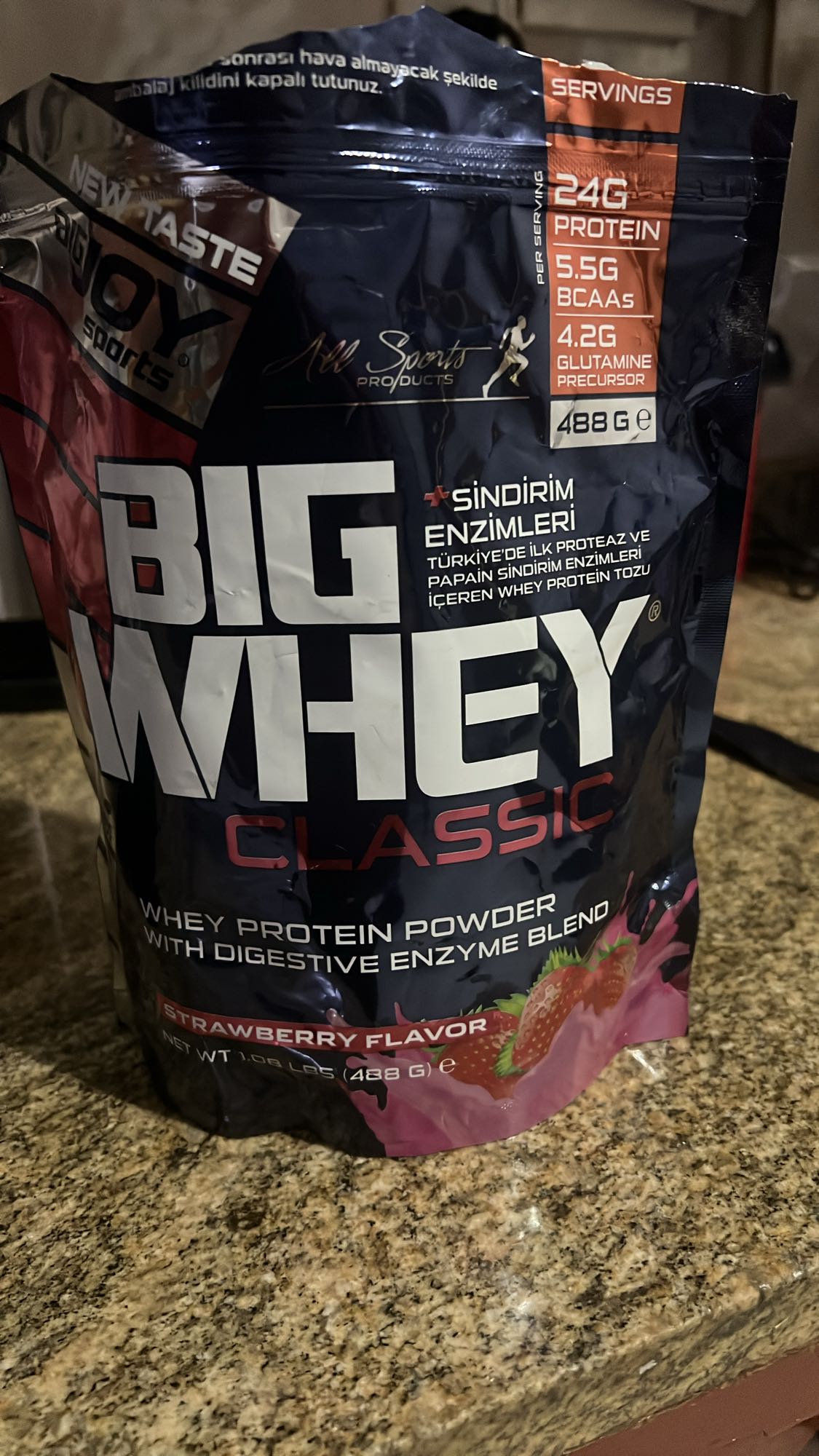 Strawberry Whey Protein Shake