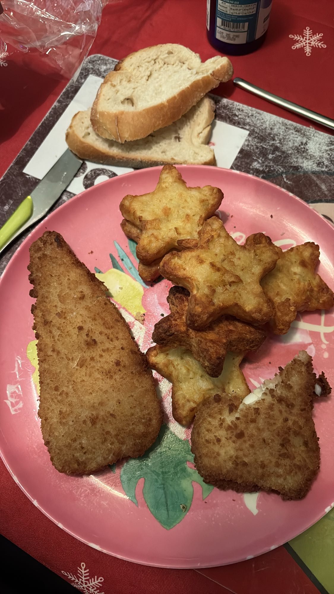 Poisson pané et pommes de terre
