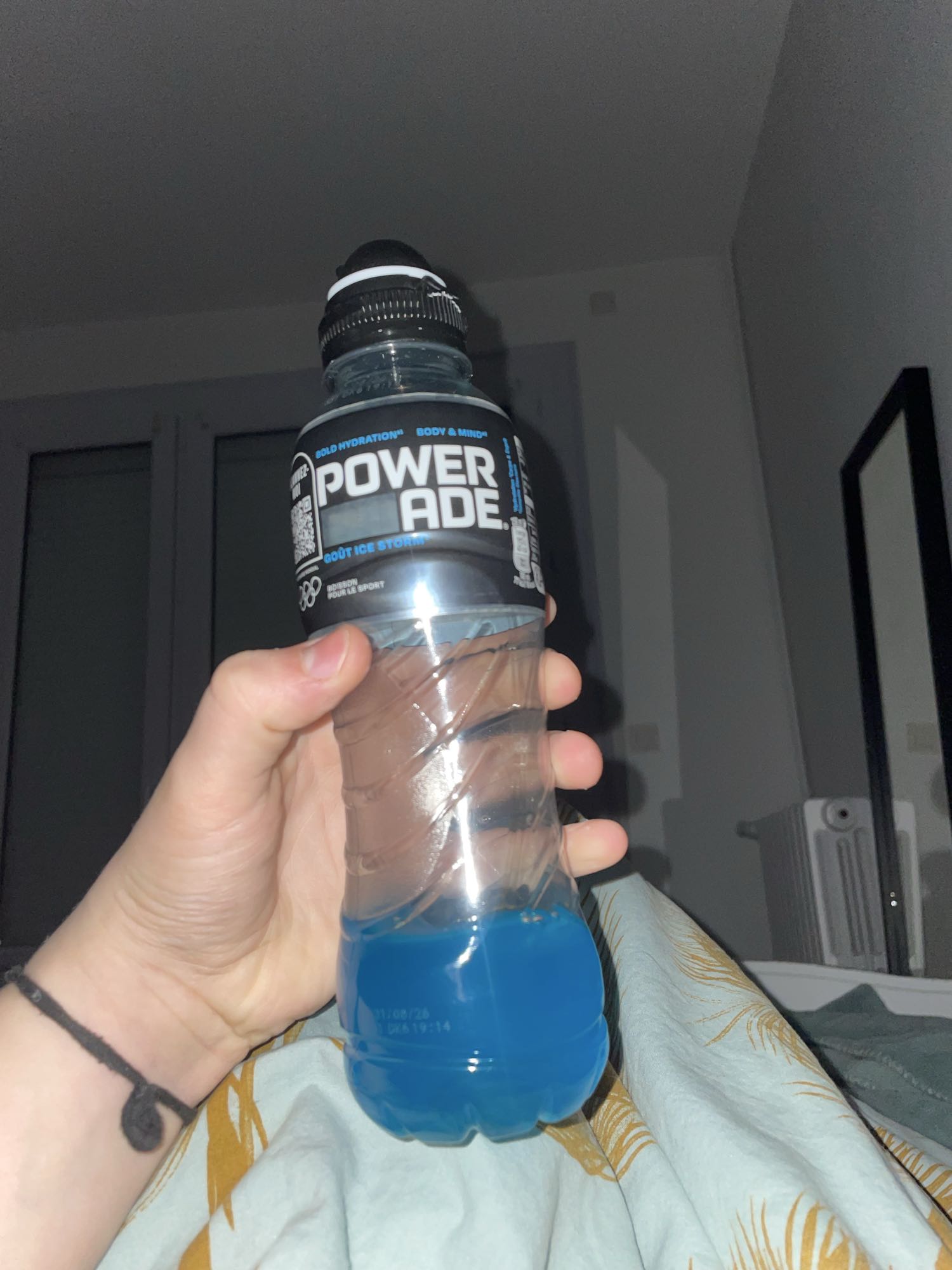 Boisson Powerade bleue