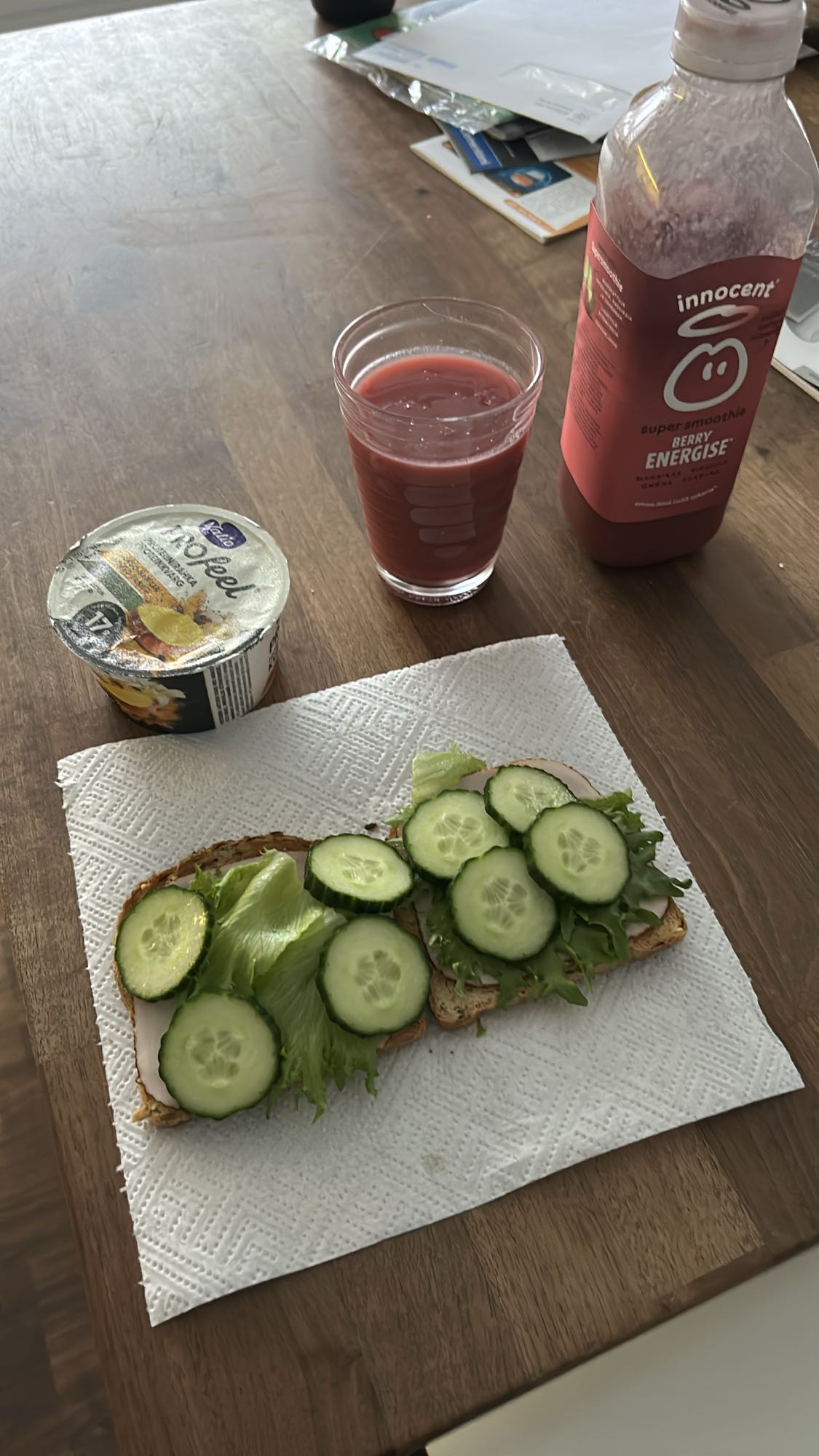 Macka med smoothie & kvarg