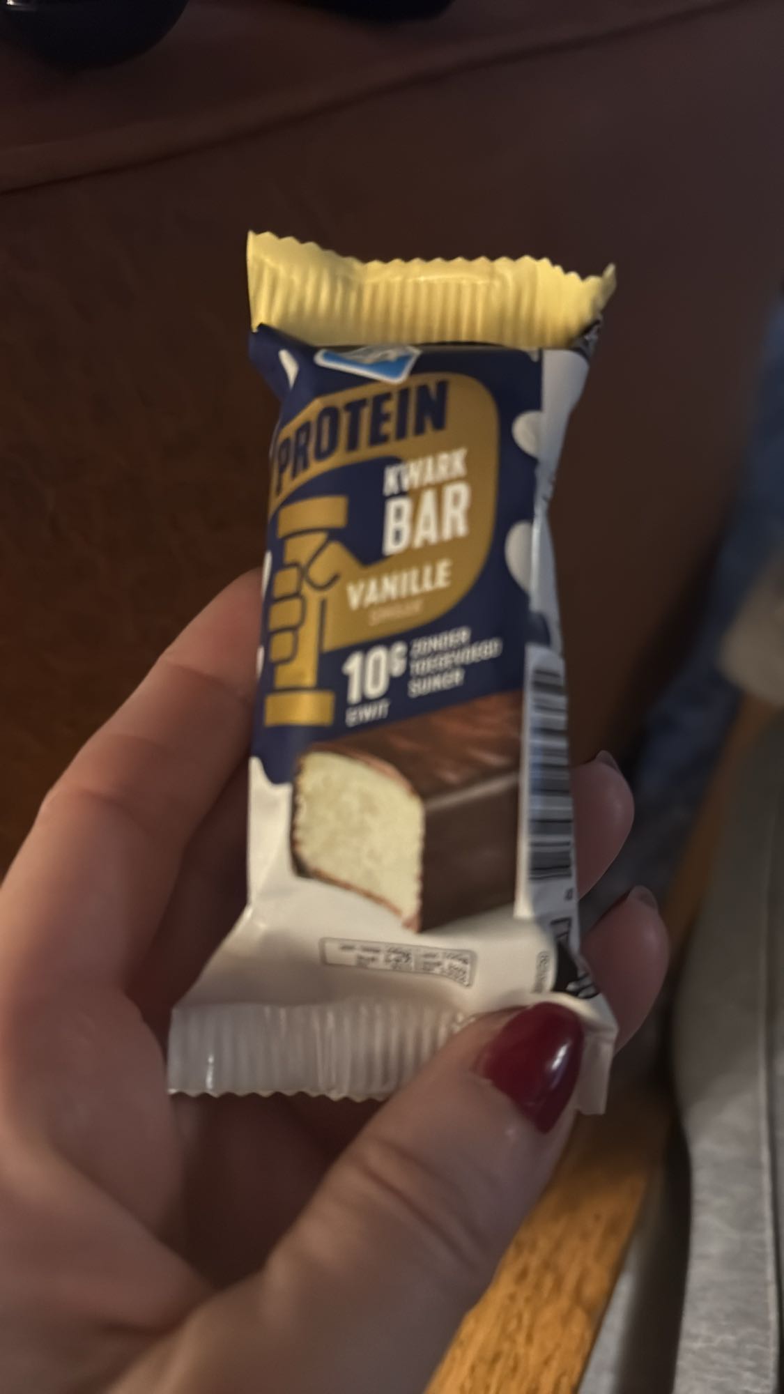 Kwark proteïne reep vanille