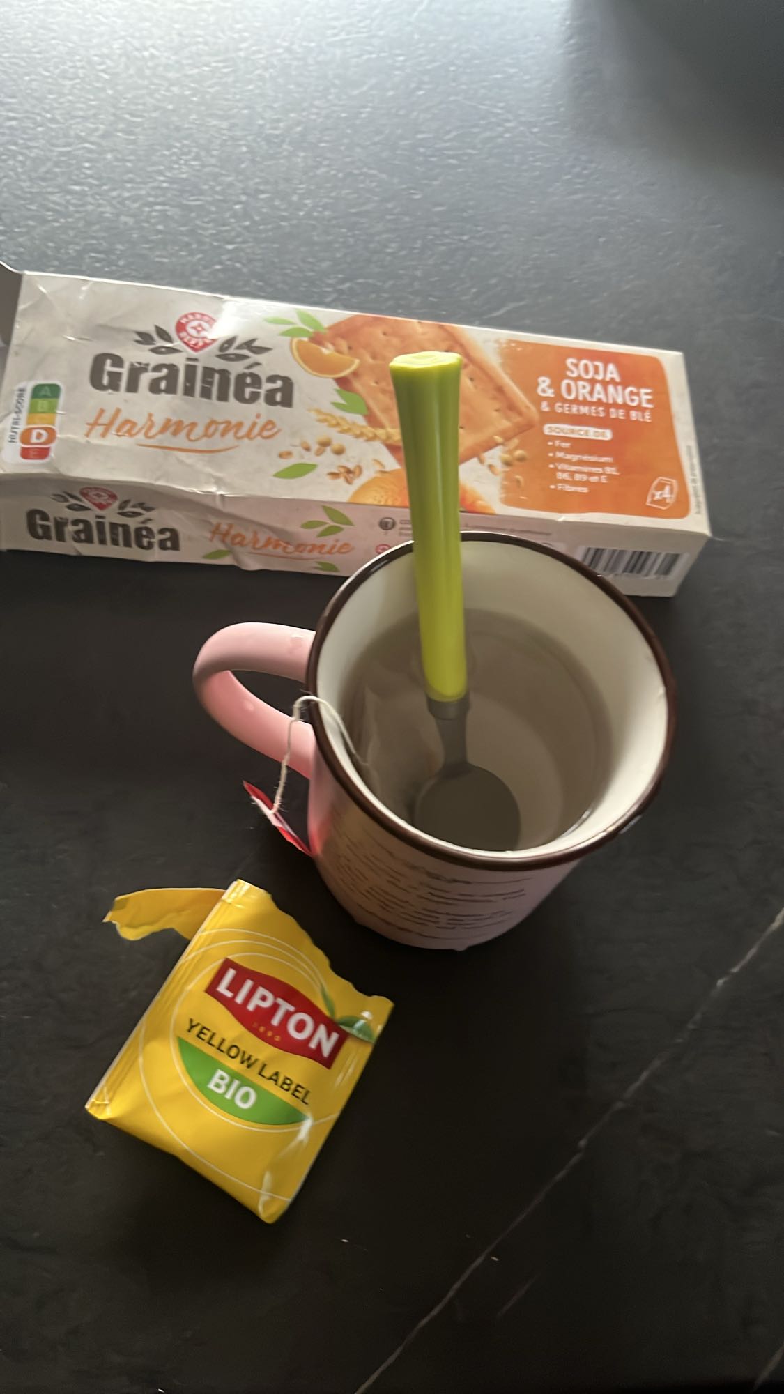 Biscuit soja orange et thé