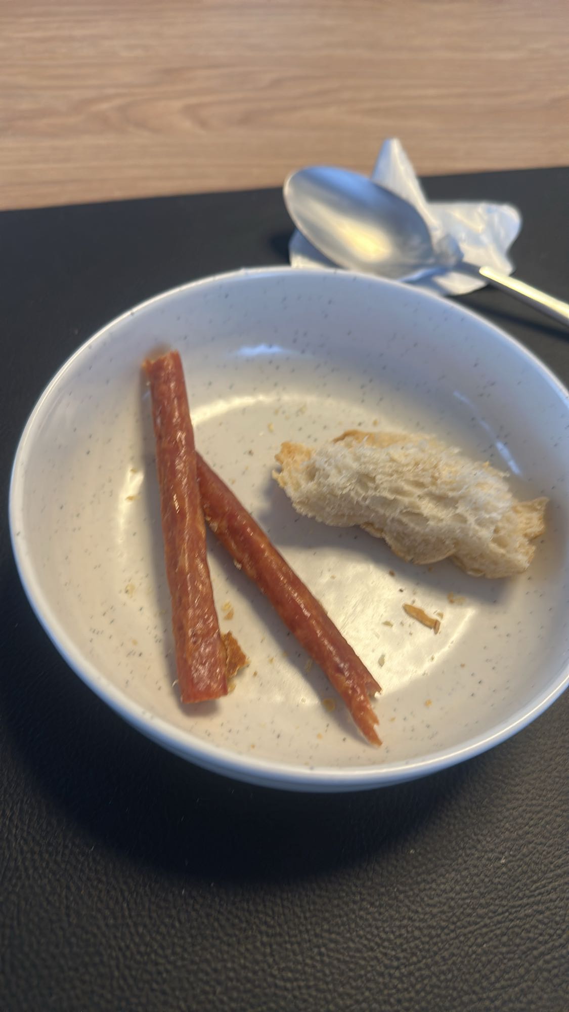 Sausage sticks and bread