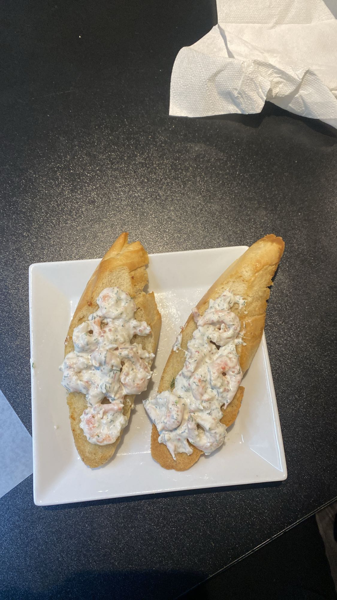 Räkröra på baguette