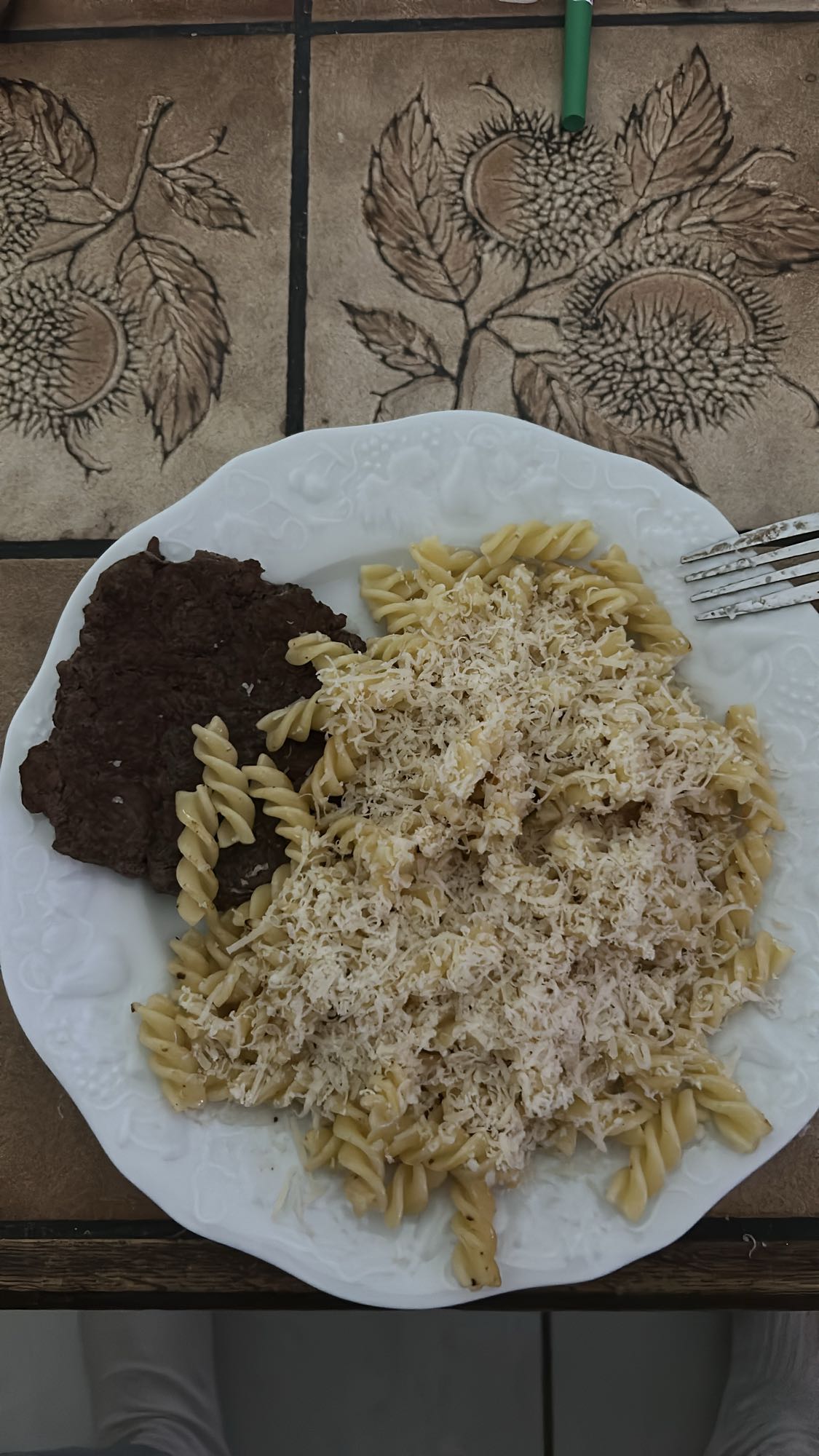 Pâtes au steak et fromage