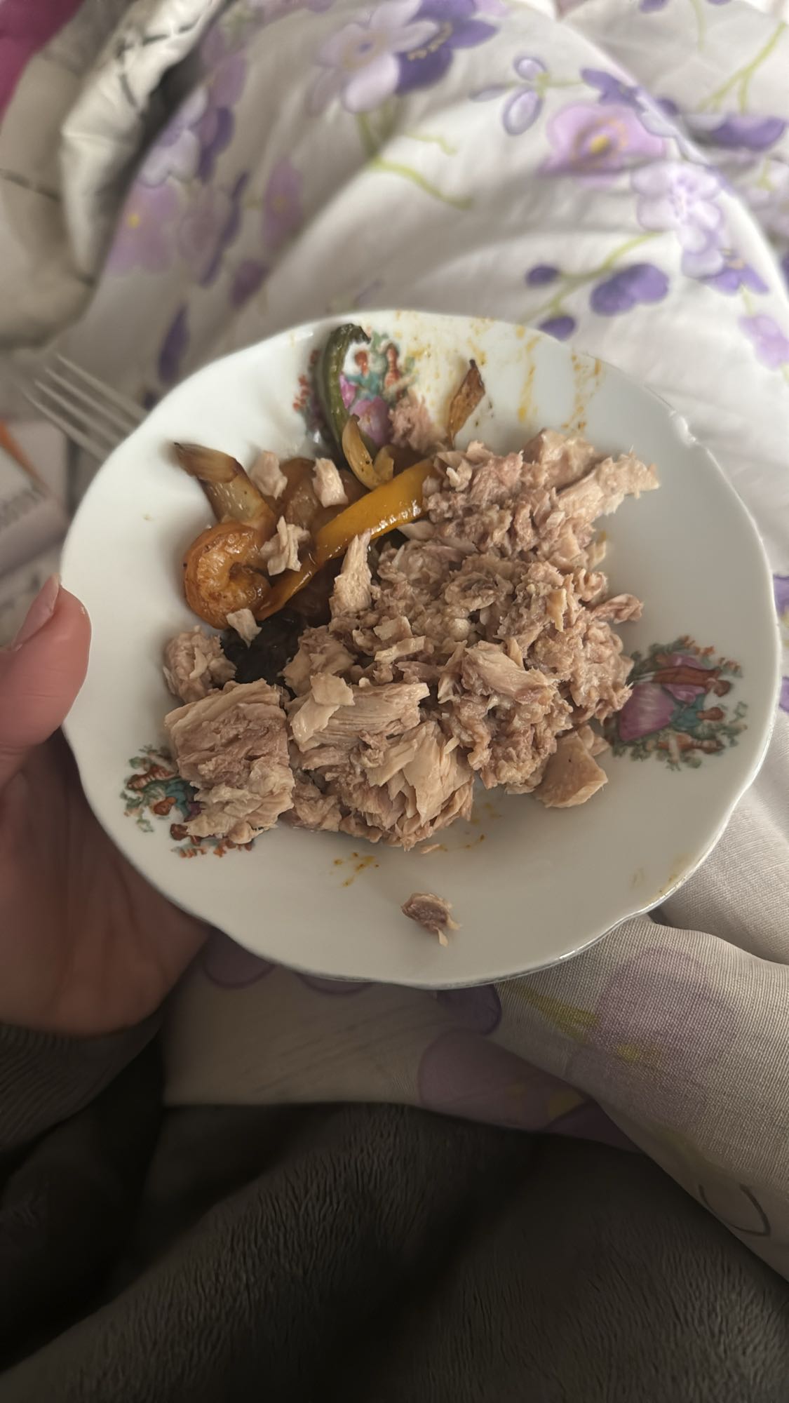 Tuna with sautéed veggies