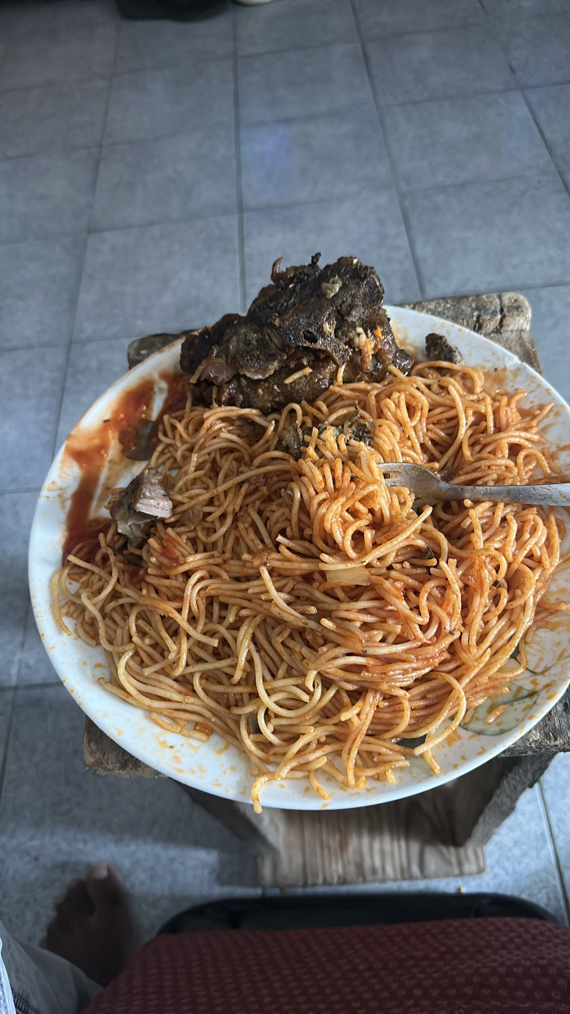 Spaghetti à la viande