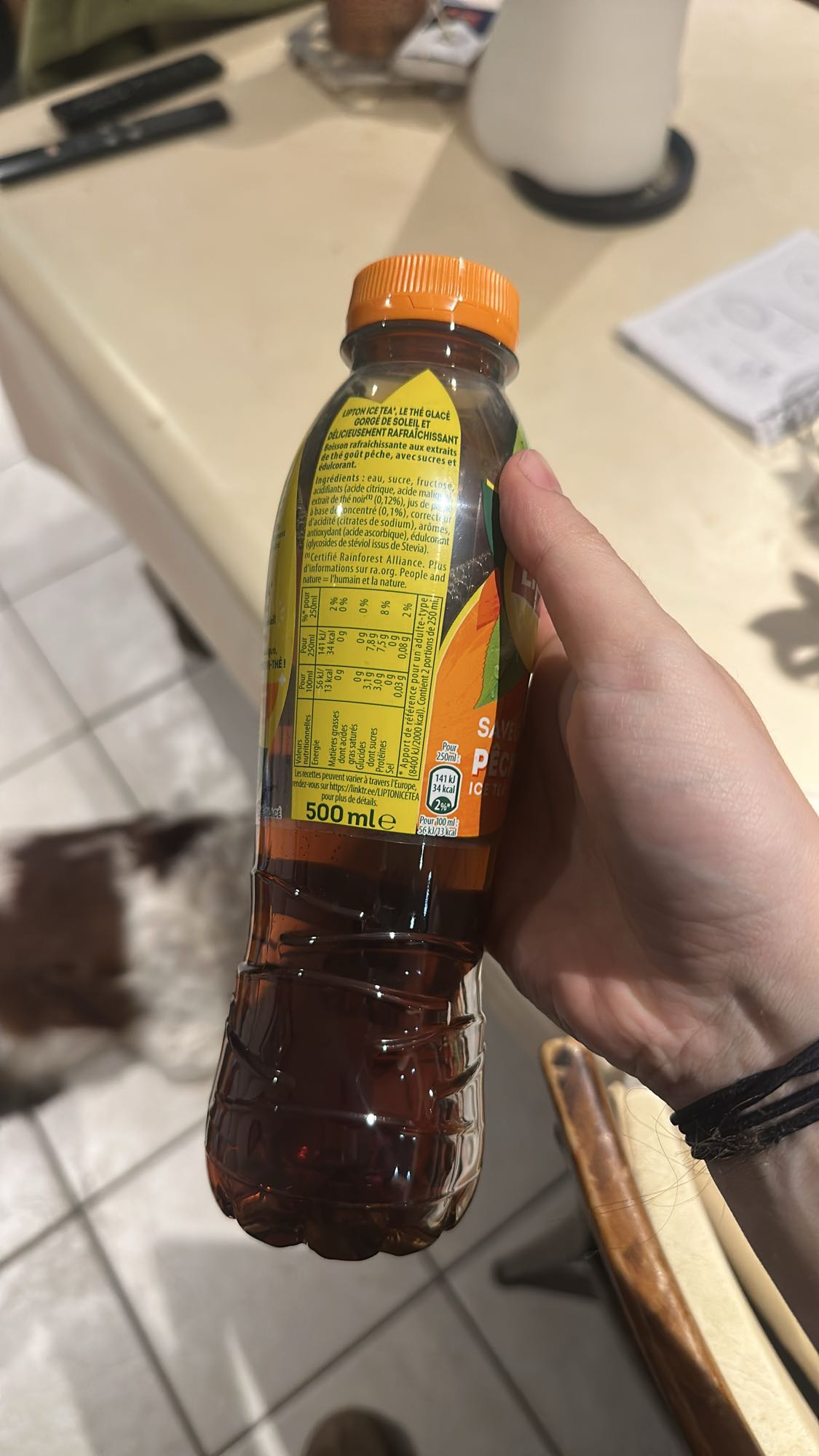 Thé glacé pêche Lipton