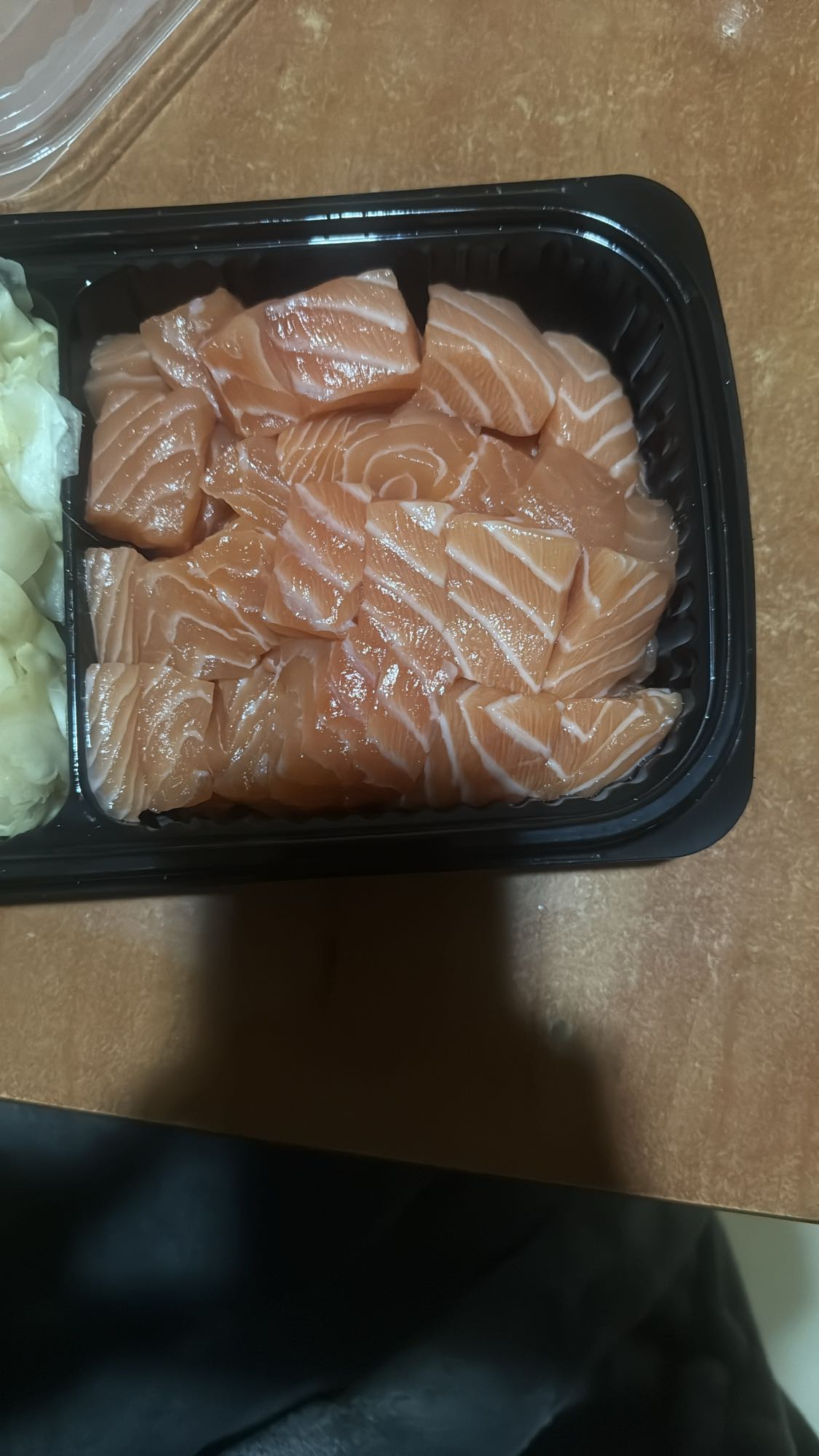 Salmon sashimi tray