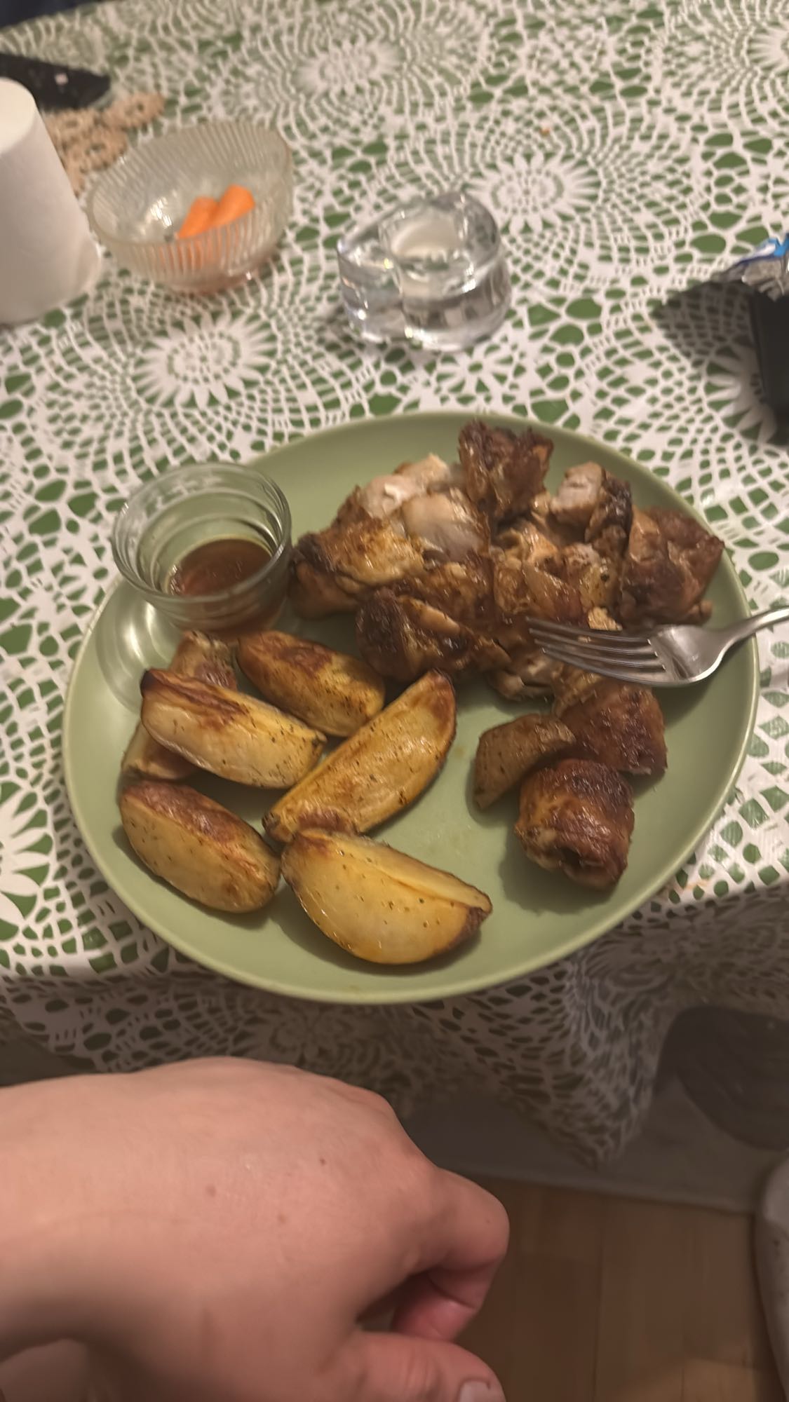 Kyckling med potatisklyftor