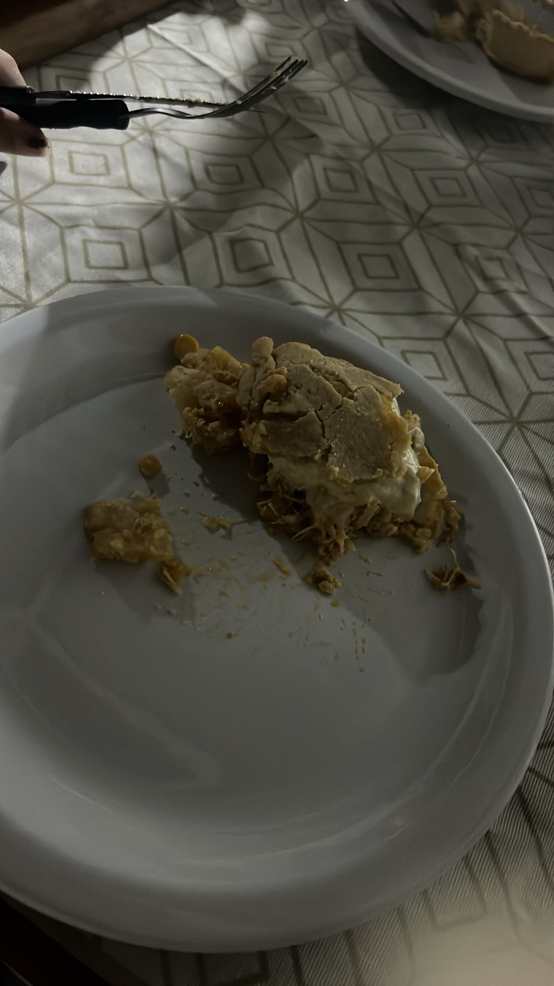 Torta de frango cremosa