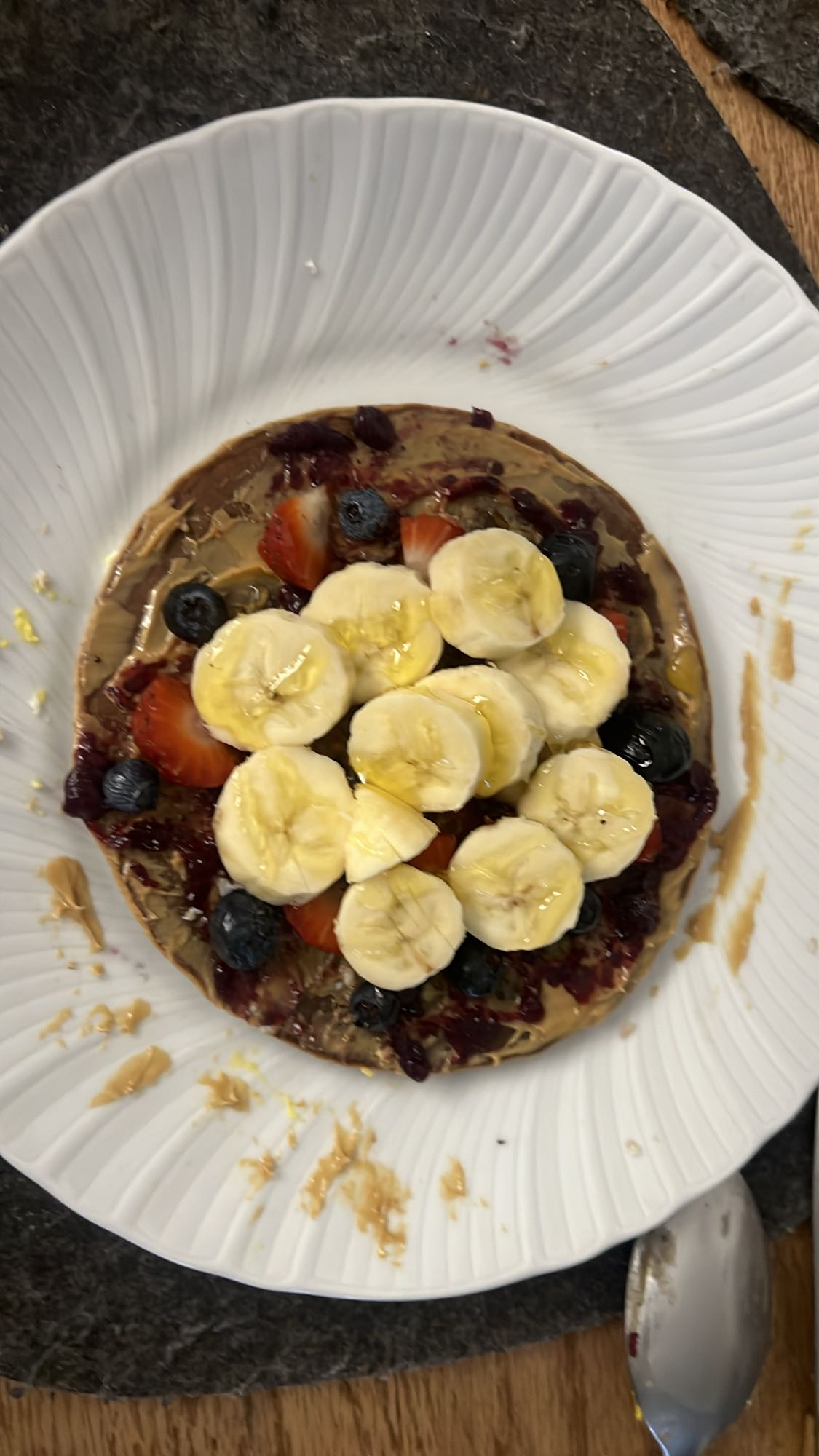 Peanut Butter Fruit Toast