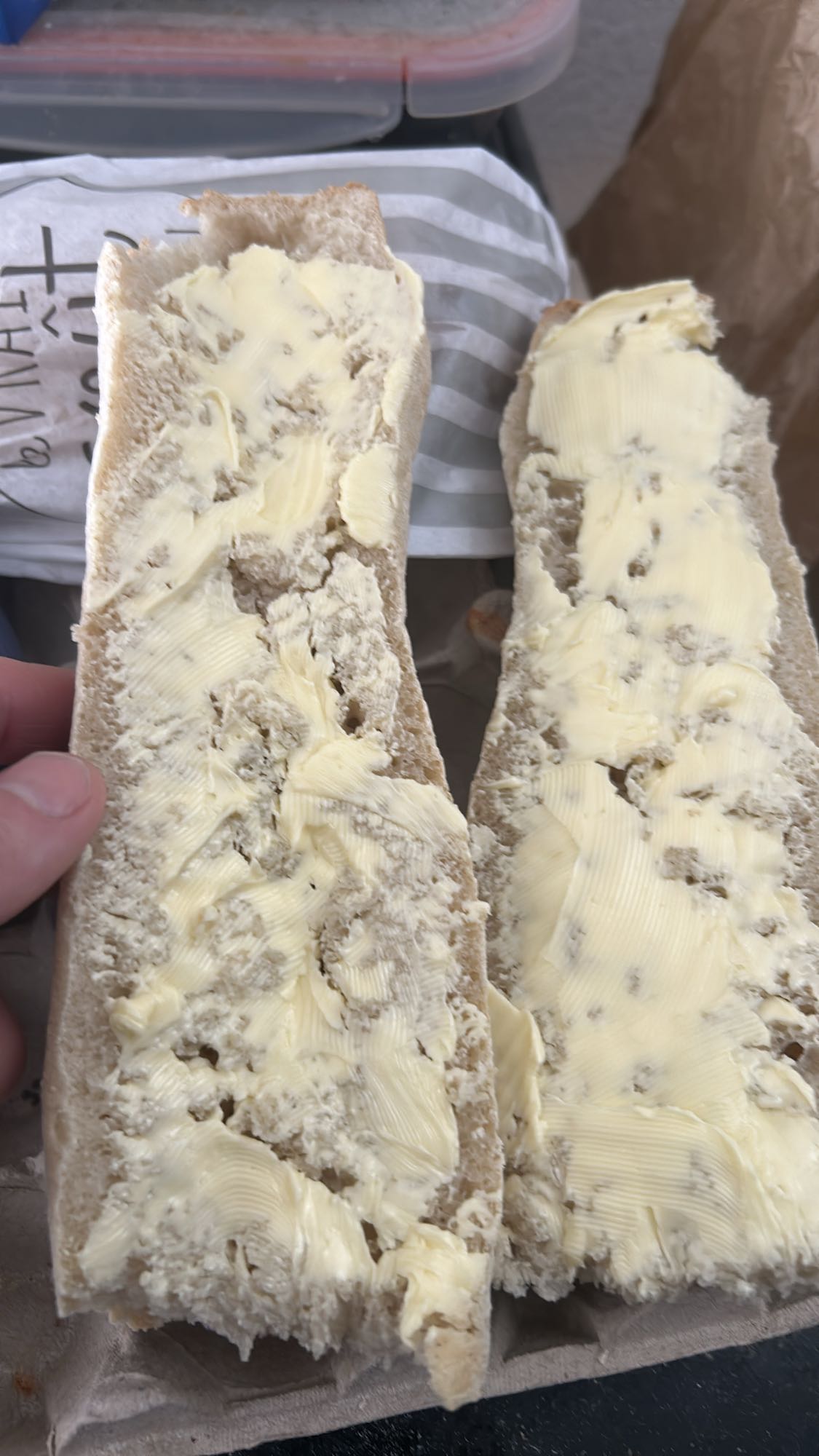 Baguette au beurre