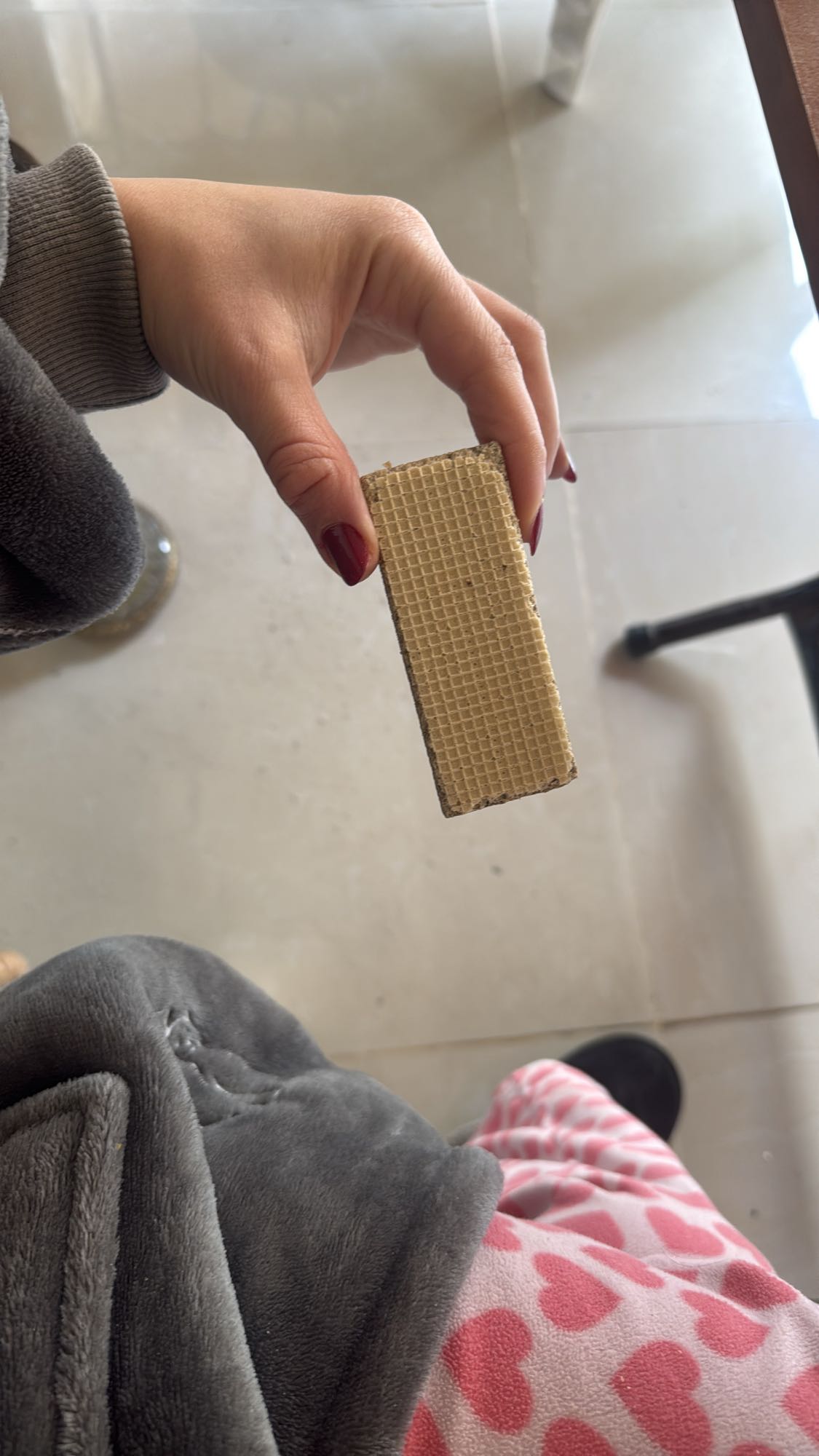 Vanilla wafer biscuit