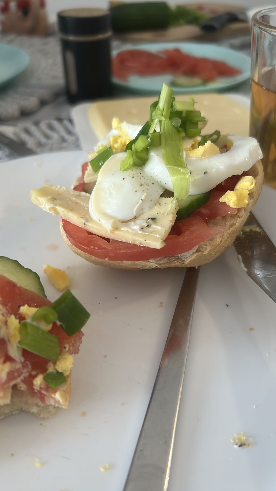 kanapka z jajkiem i serem