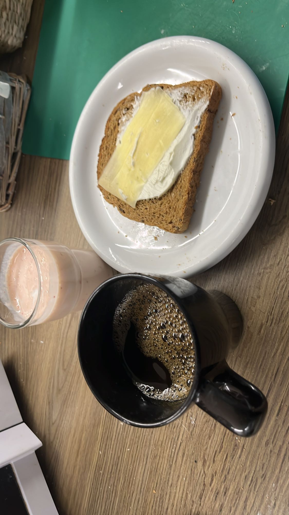 Frukostmacka med dryck