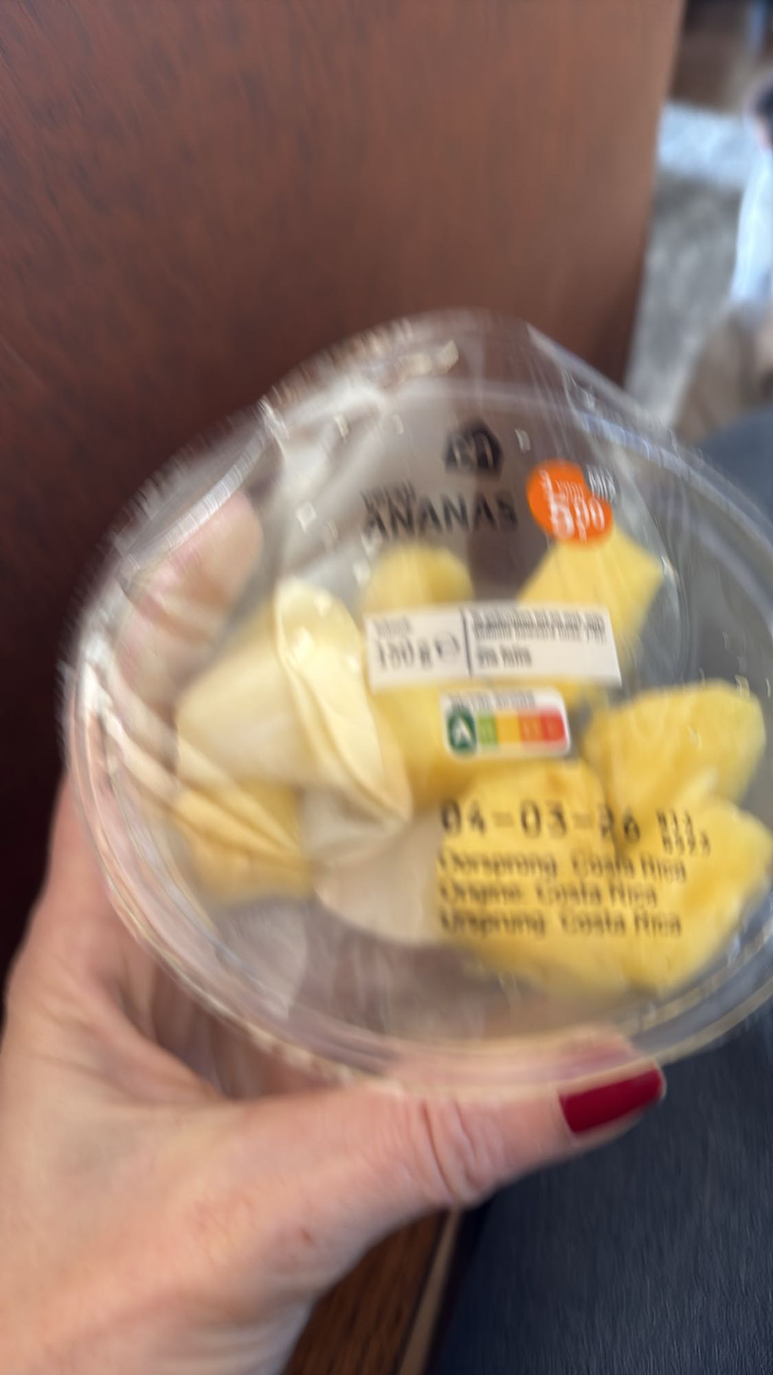 banaan en ananas fruitbeker