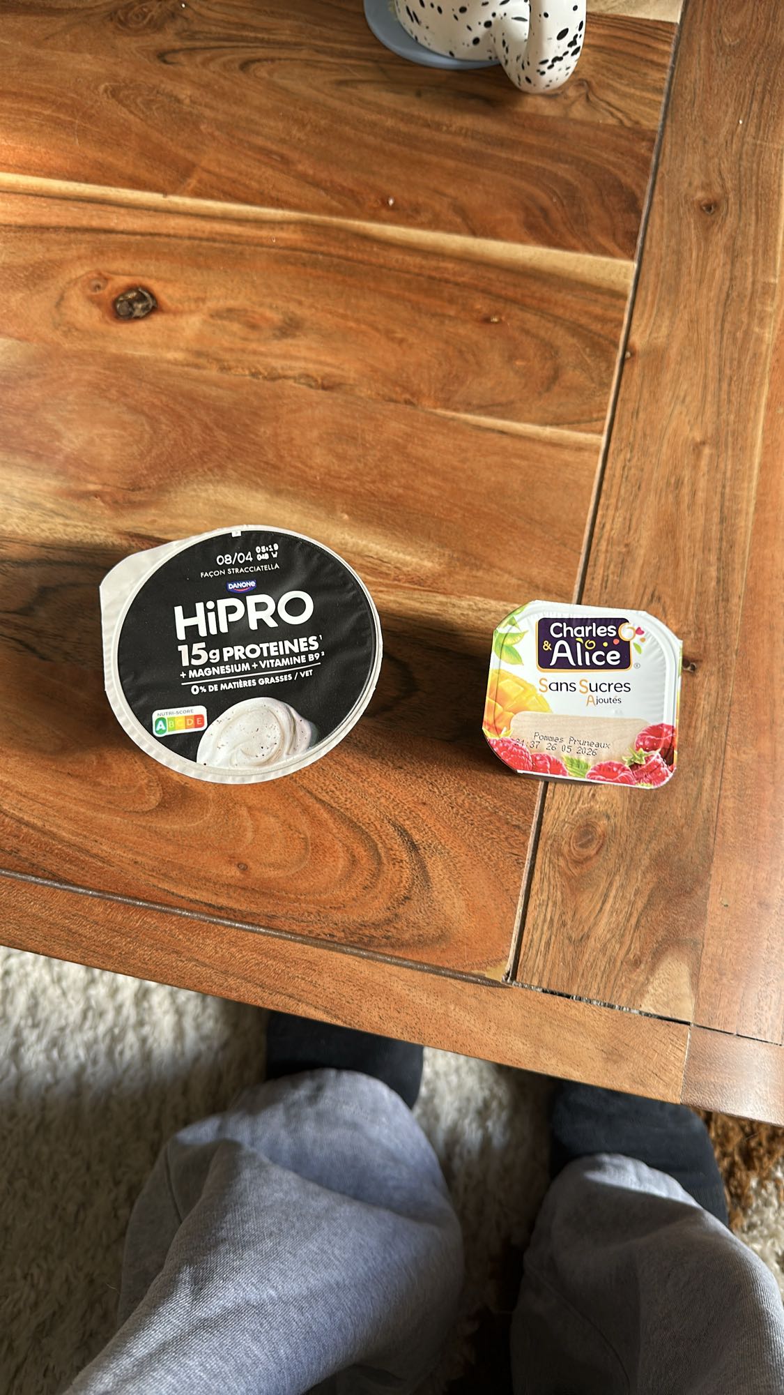 Yaourt protéiné et compote