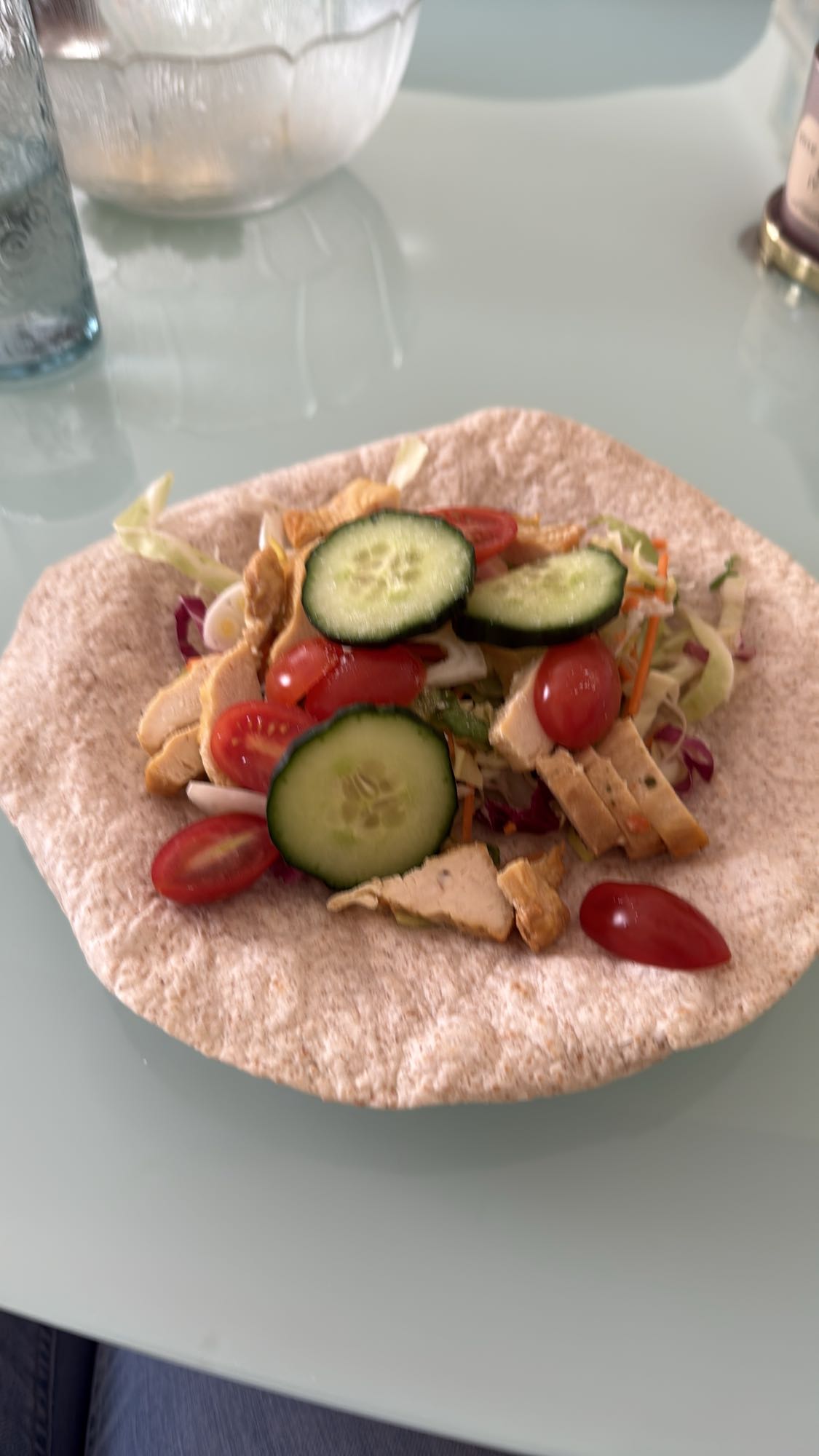 Kip wrap met groenten