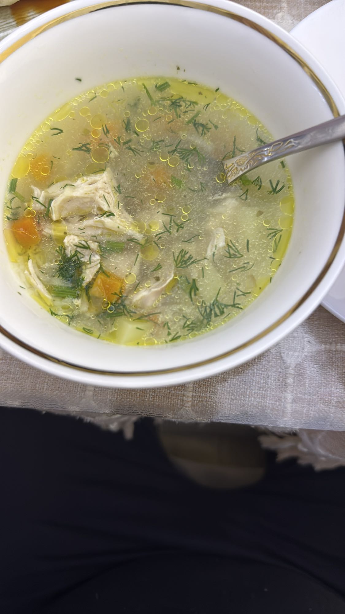 Куриный суп с овощами