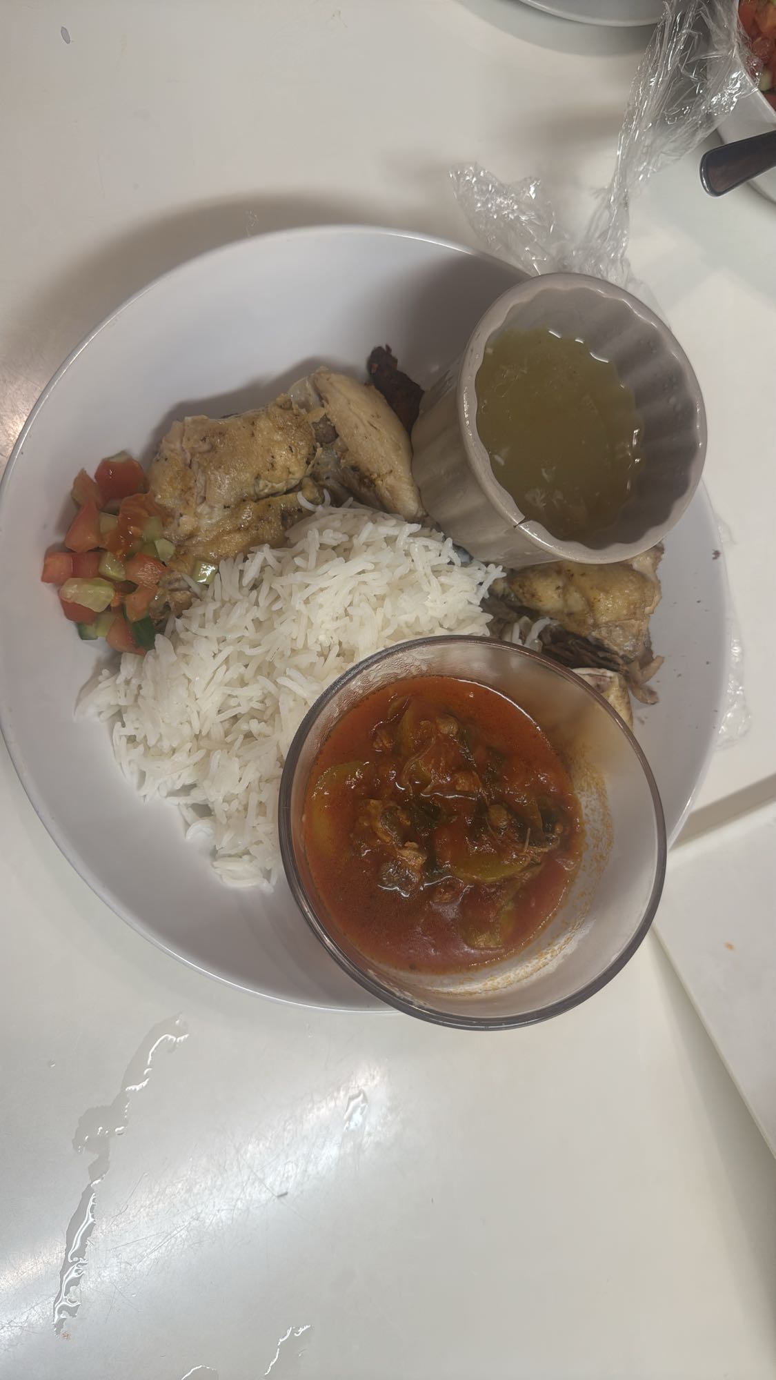 Kyckling med ris och gryta