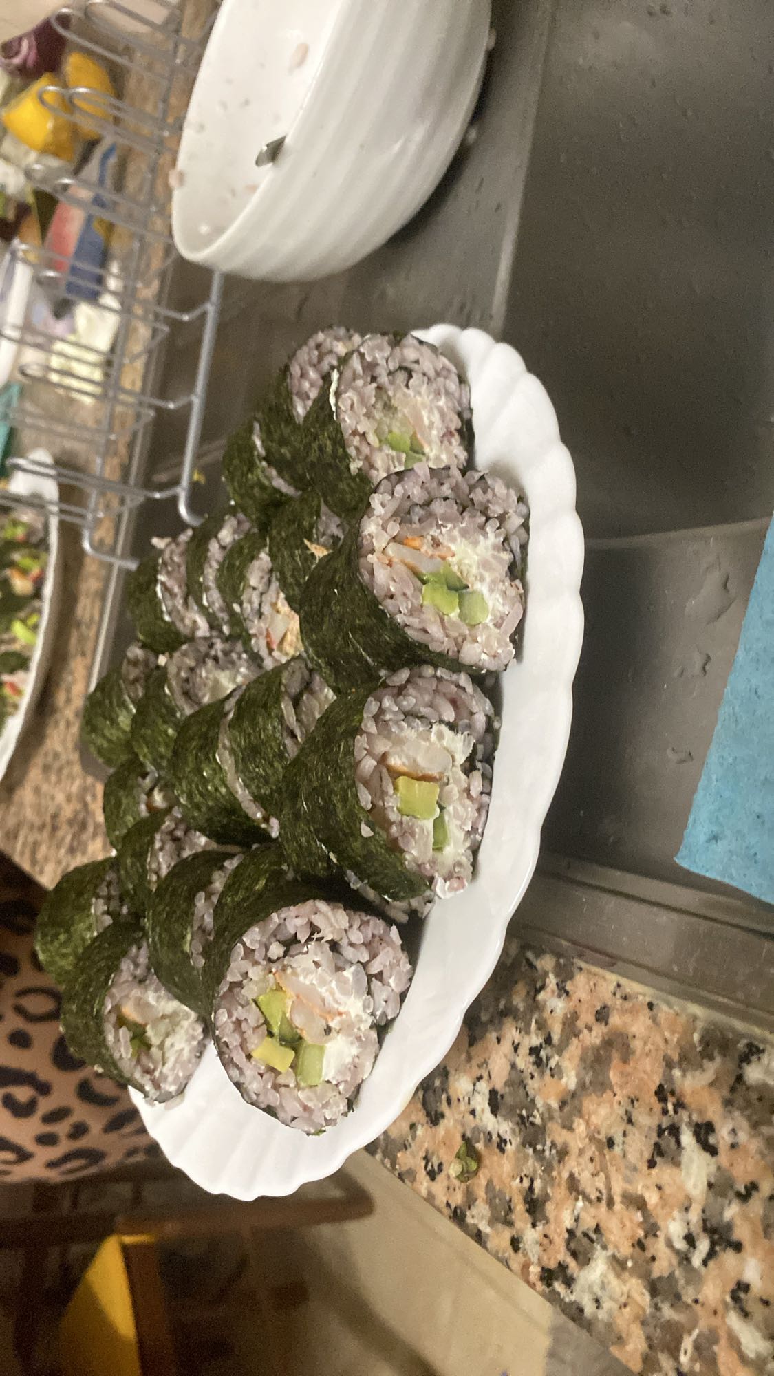 домашние роллы с овощами