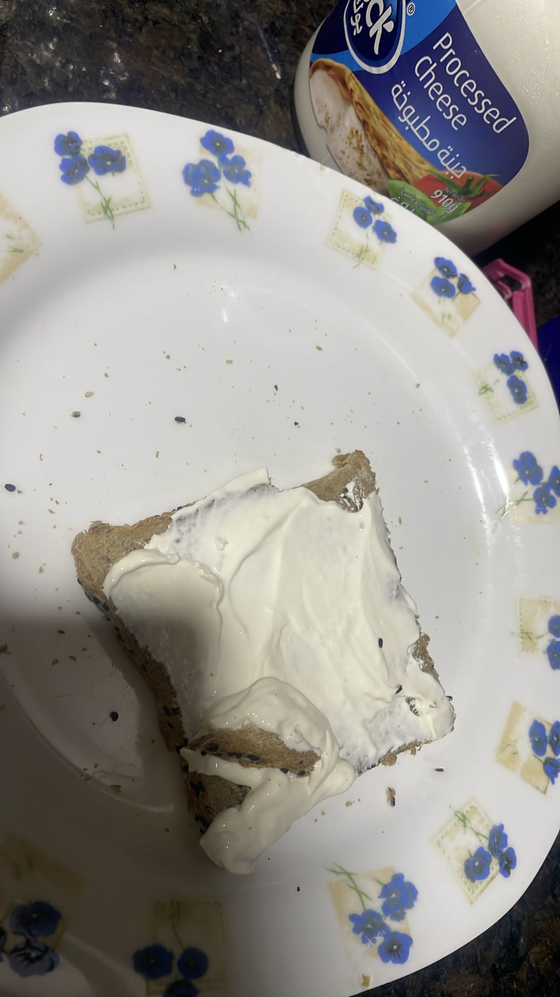 Cheese on brown bread