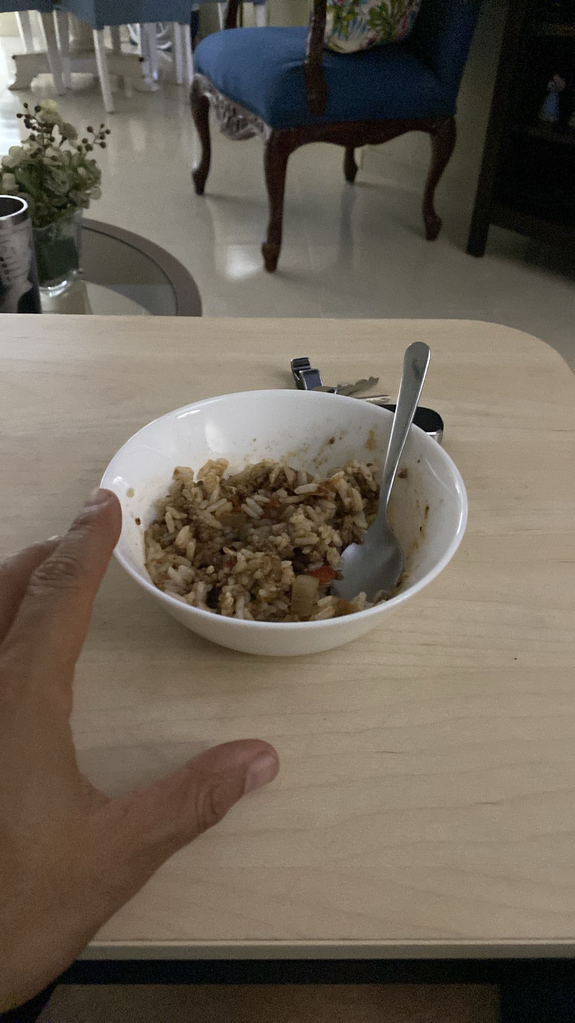 arroz con carne y verduras