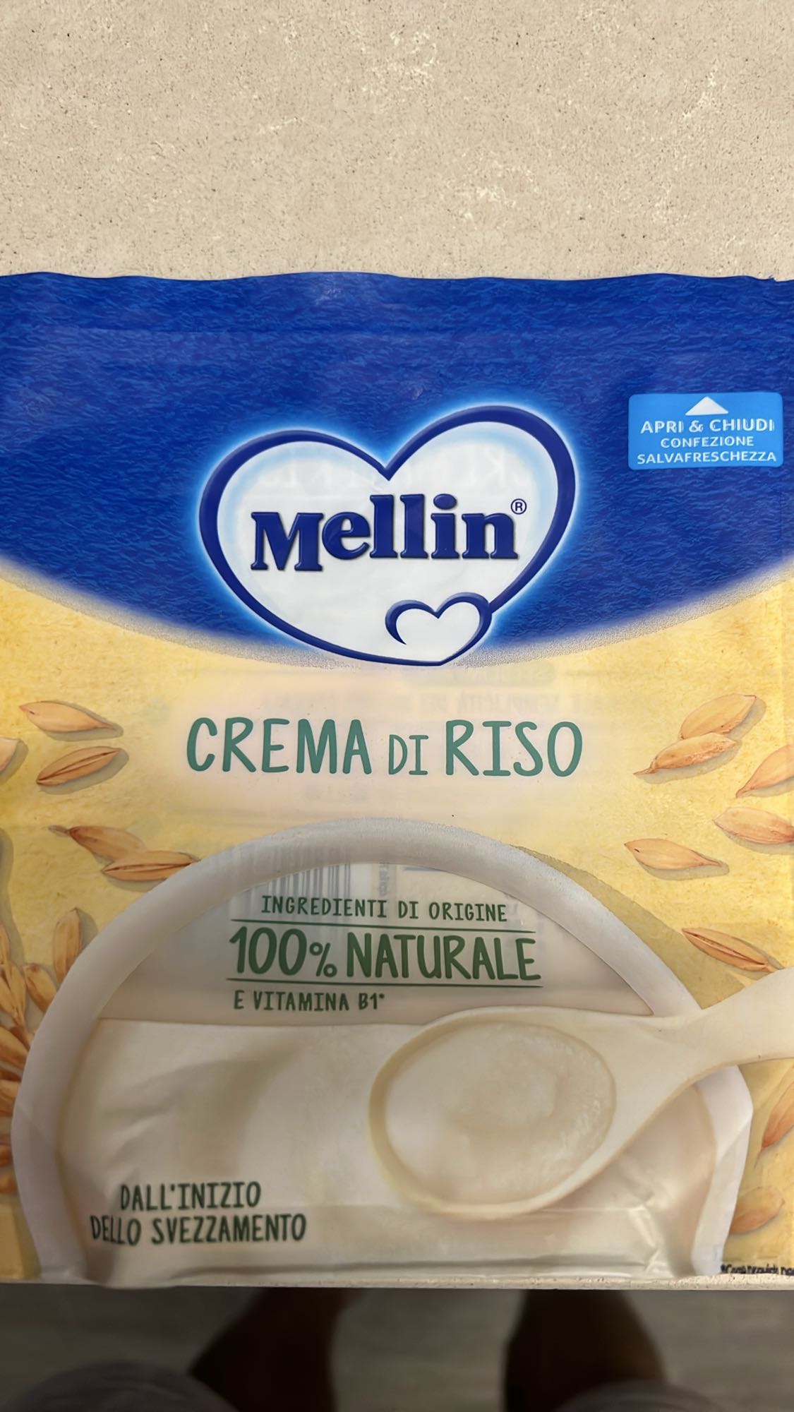 Crema di riso Mellin