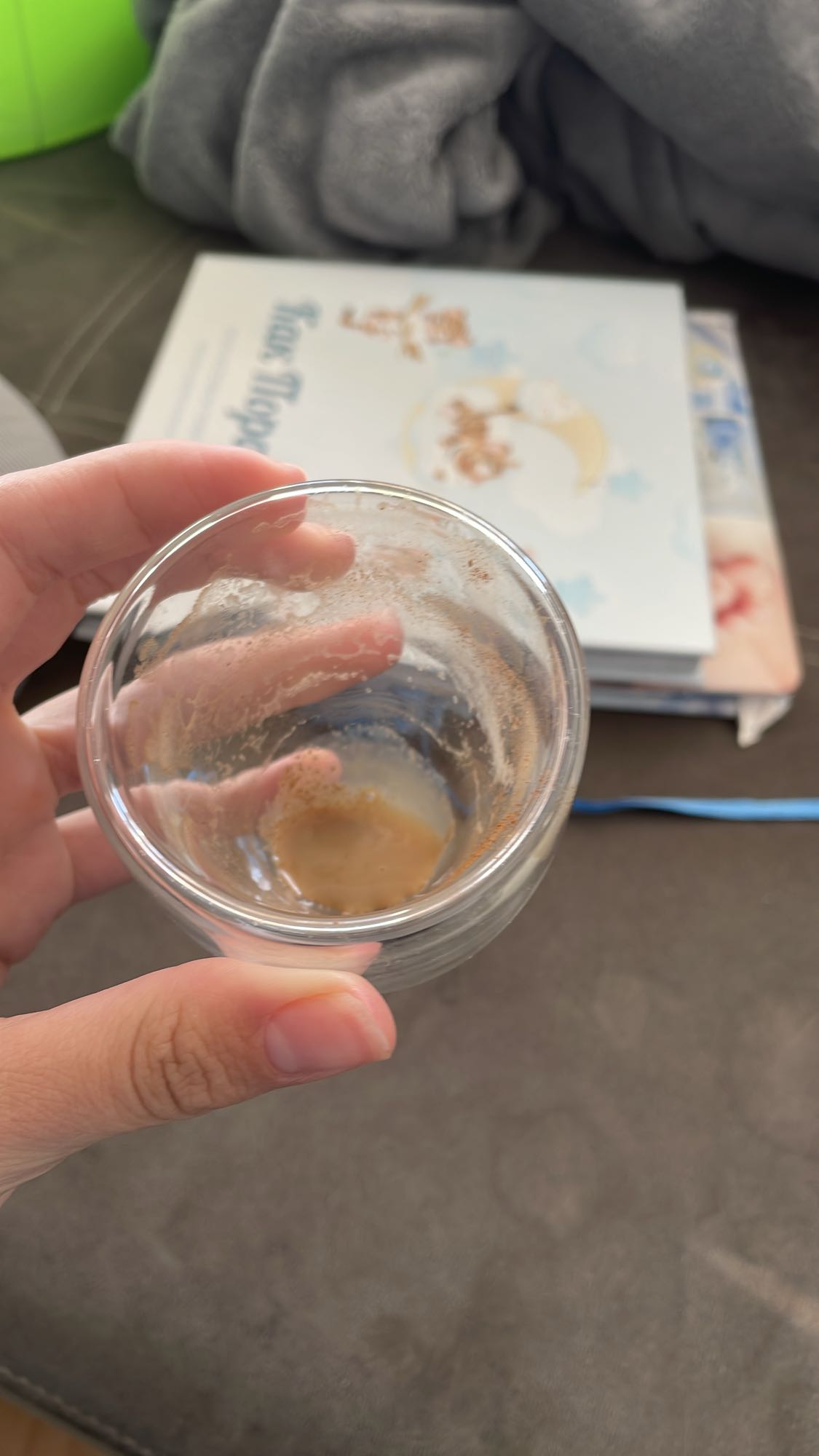 Espresso shot remnants