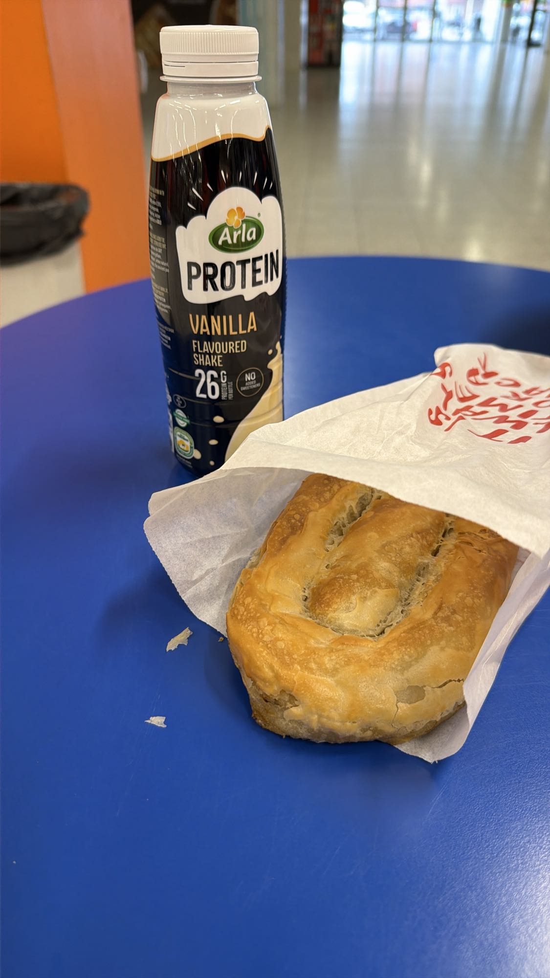 Vaniljproteindryck & paj