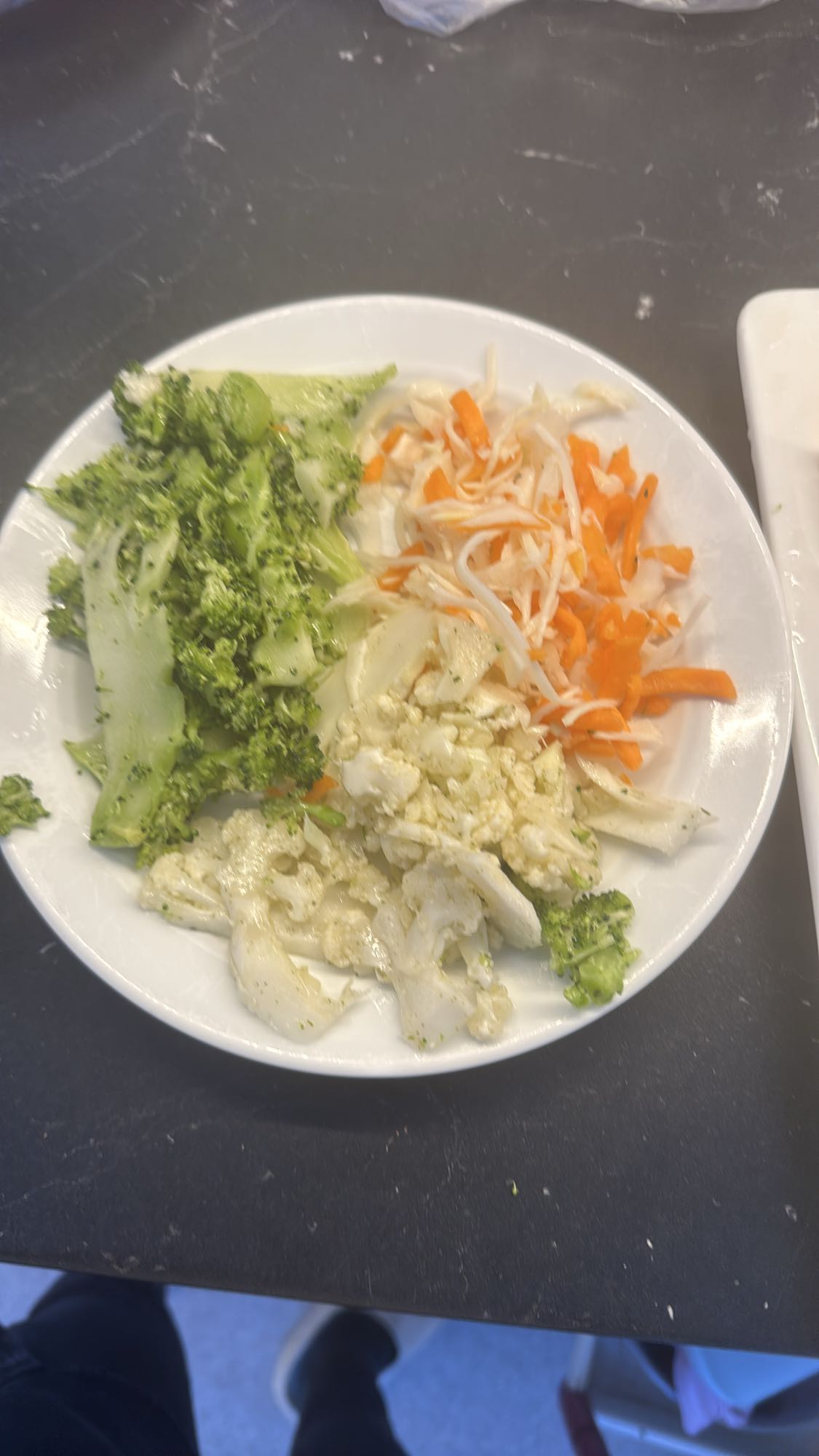 Grönsaksblandning tallrik