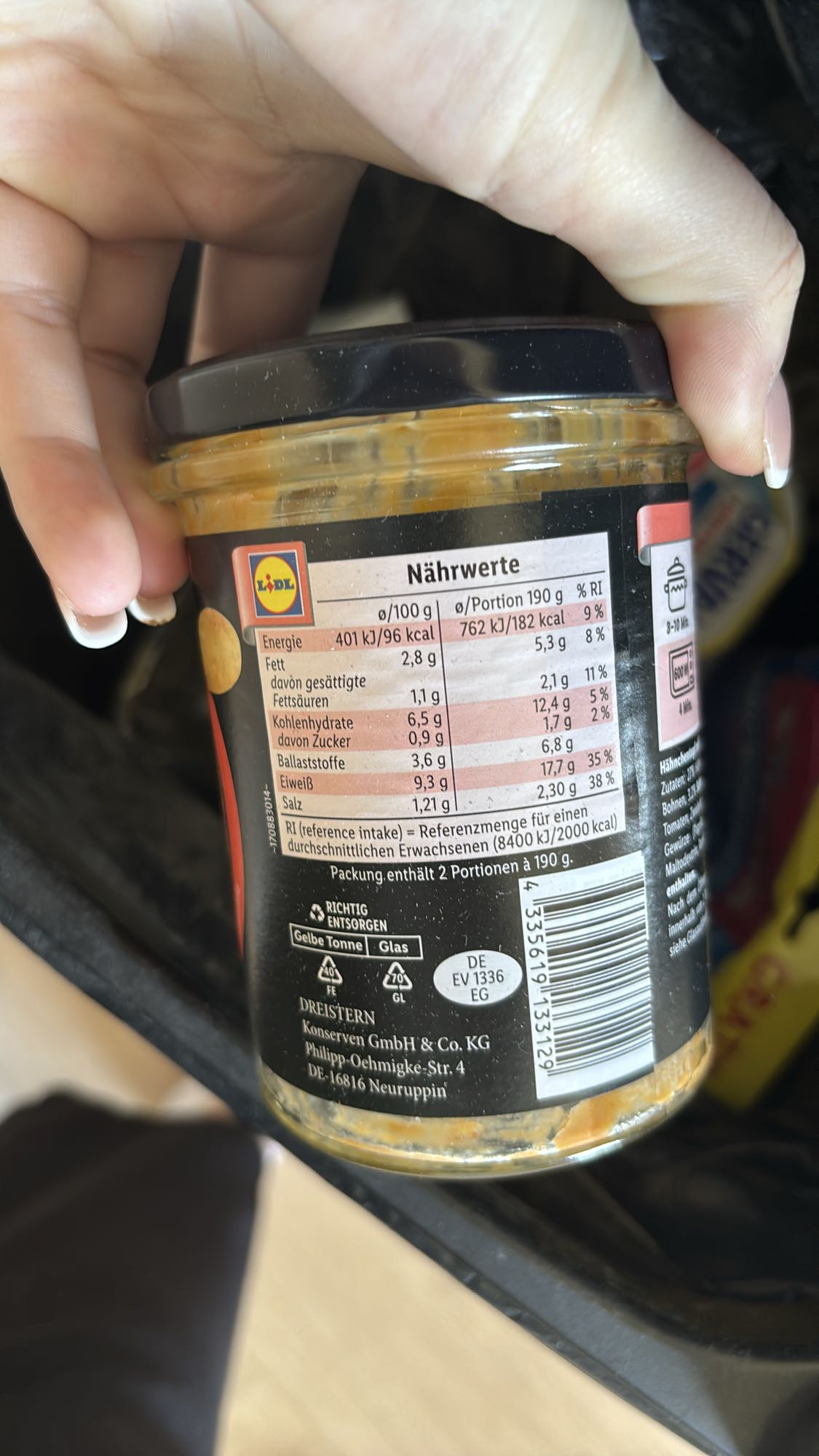 Lidl Protein Mahlzeit