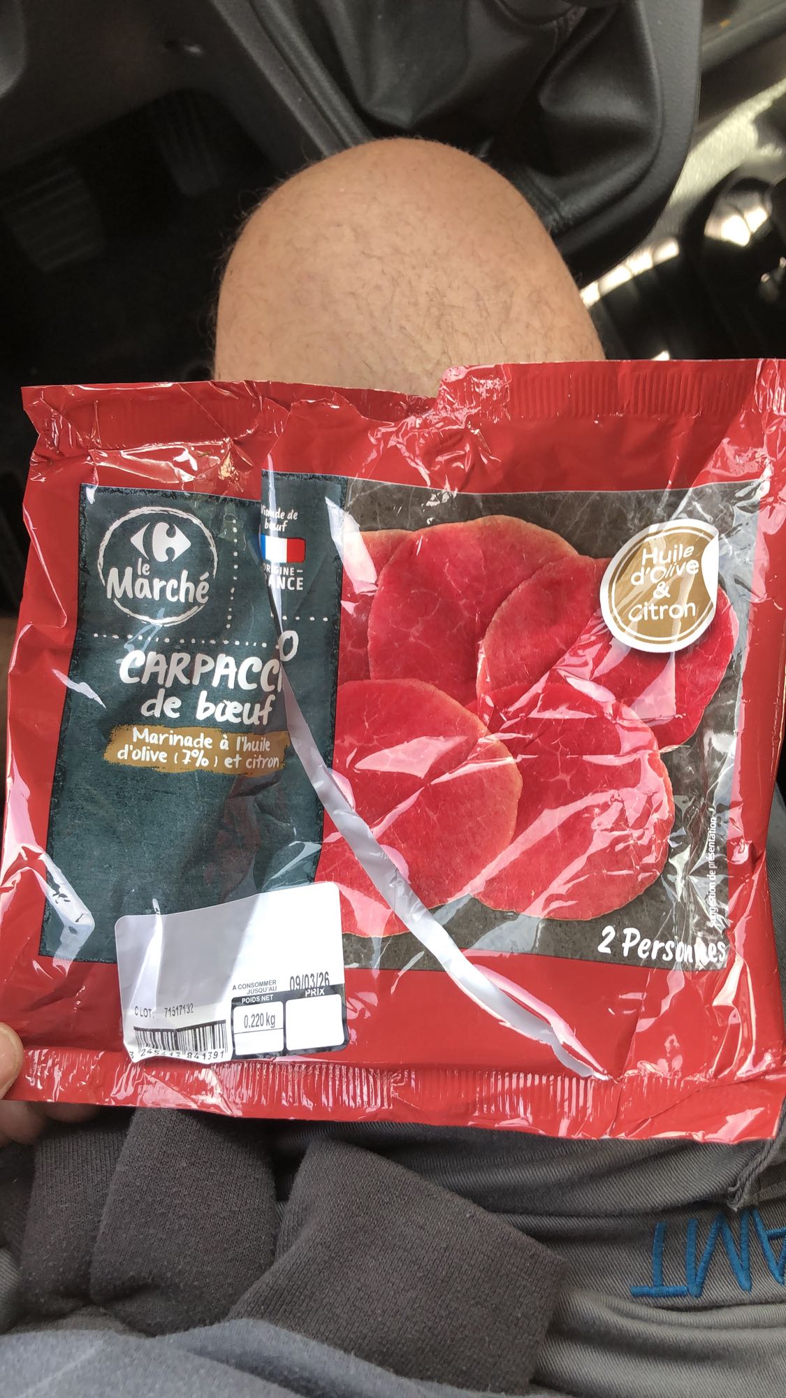 Carpaccio de boeuf