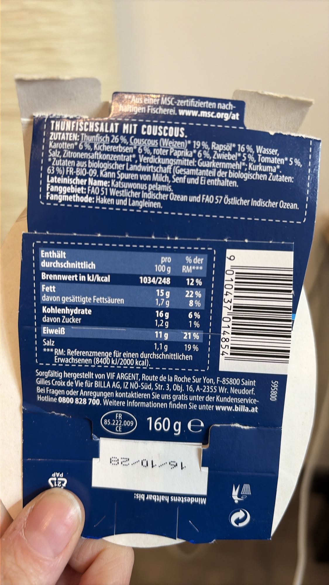 Thunfischsalat mit Couscous