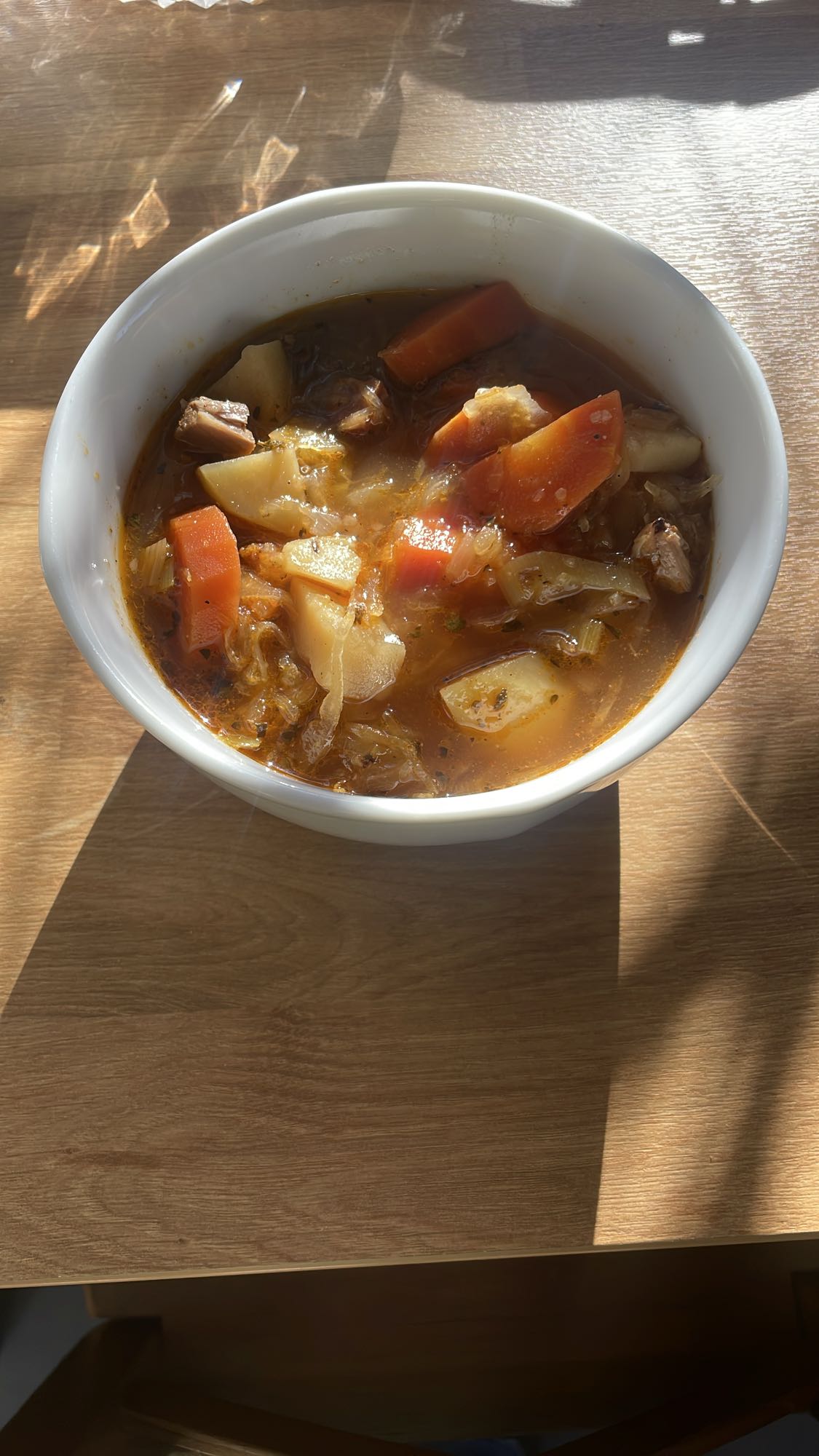 zupa warzywna z mięsem