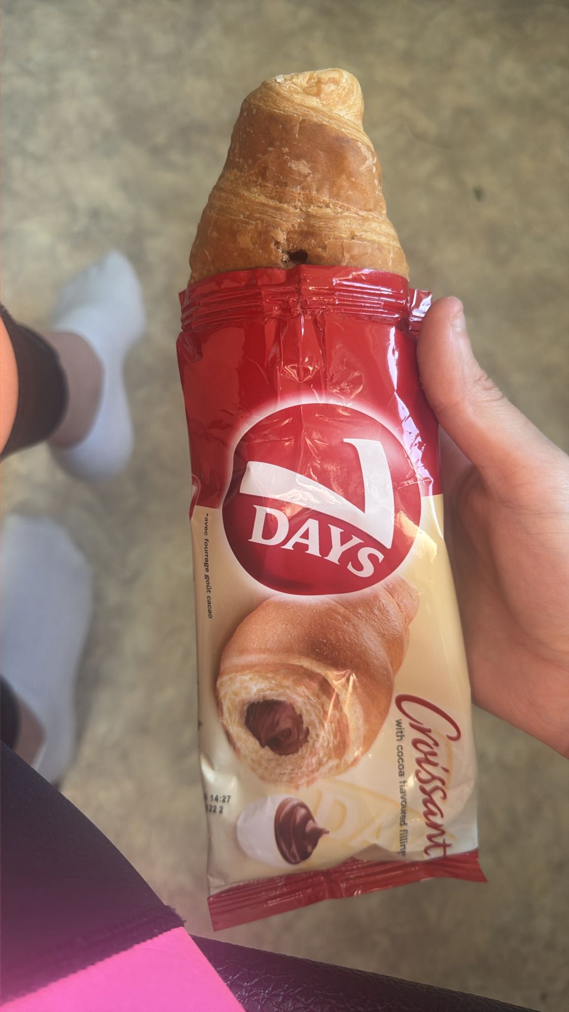 Croissant cu ciocolată