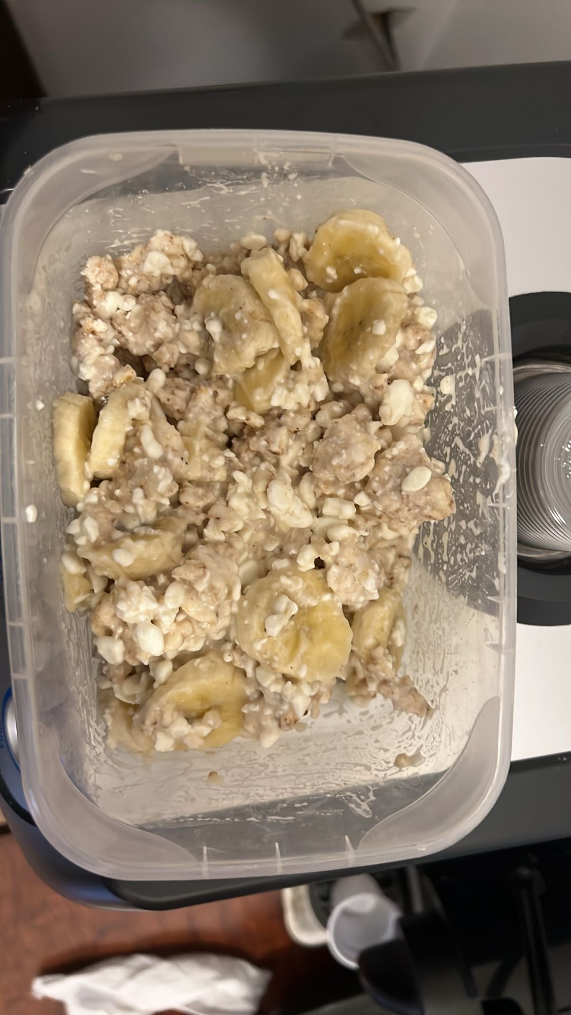 Cottage Cheese Banana Oats