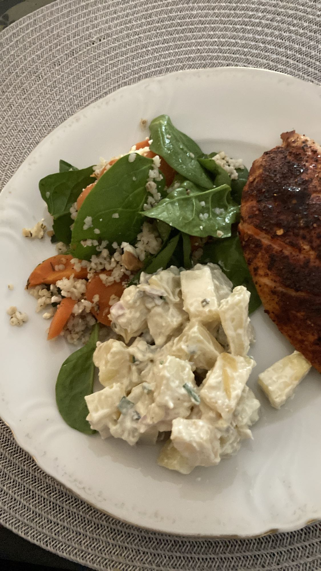 Kyckling med potatissallad